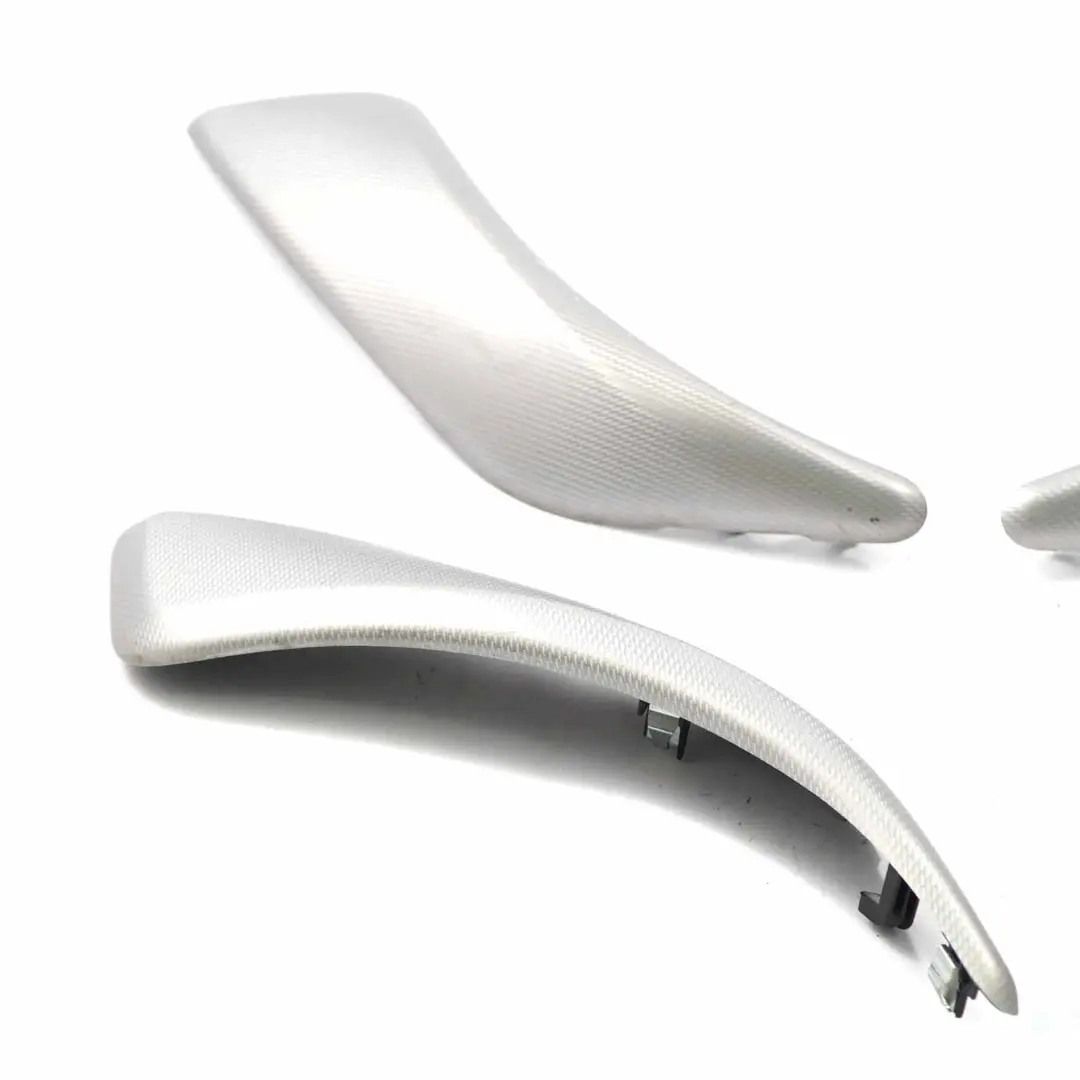 BMW F20 Door Handle Interior Trim Pull Cover Set Aluminium Hexagon - SKU 8064264-SET - Part number 8064264