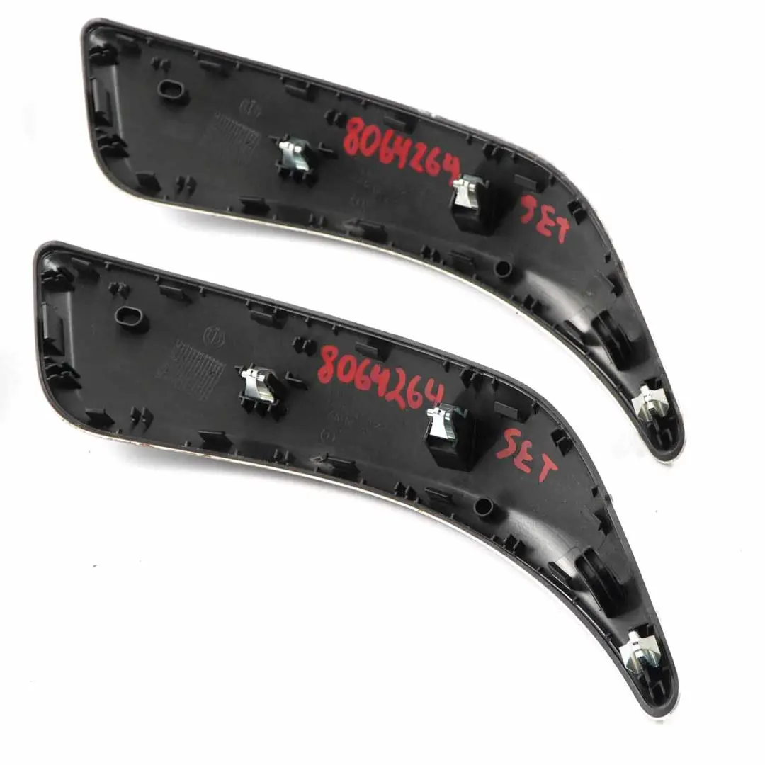 BMW F20 Door Handle Interior Trim Pull Cover Set Aluminium Hexagon - SKU 8064264-SET - Part number 8064264