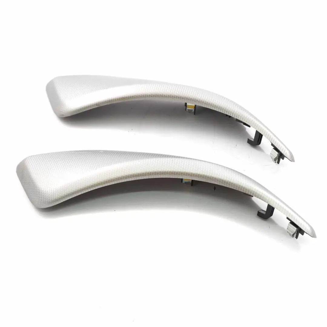 BMW F20 Door Handle Interior Trim Pull Cover Set Aluminium Hexagon - SKU 8064264-SET - Part number 8064264