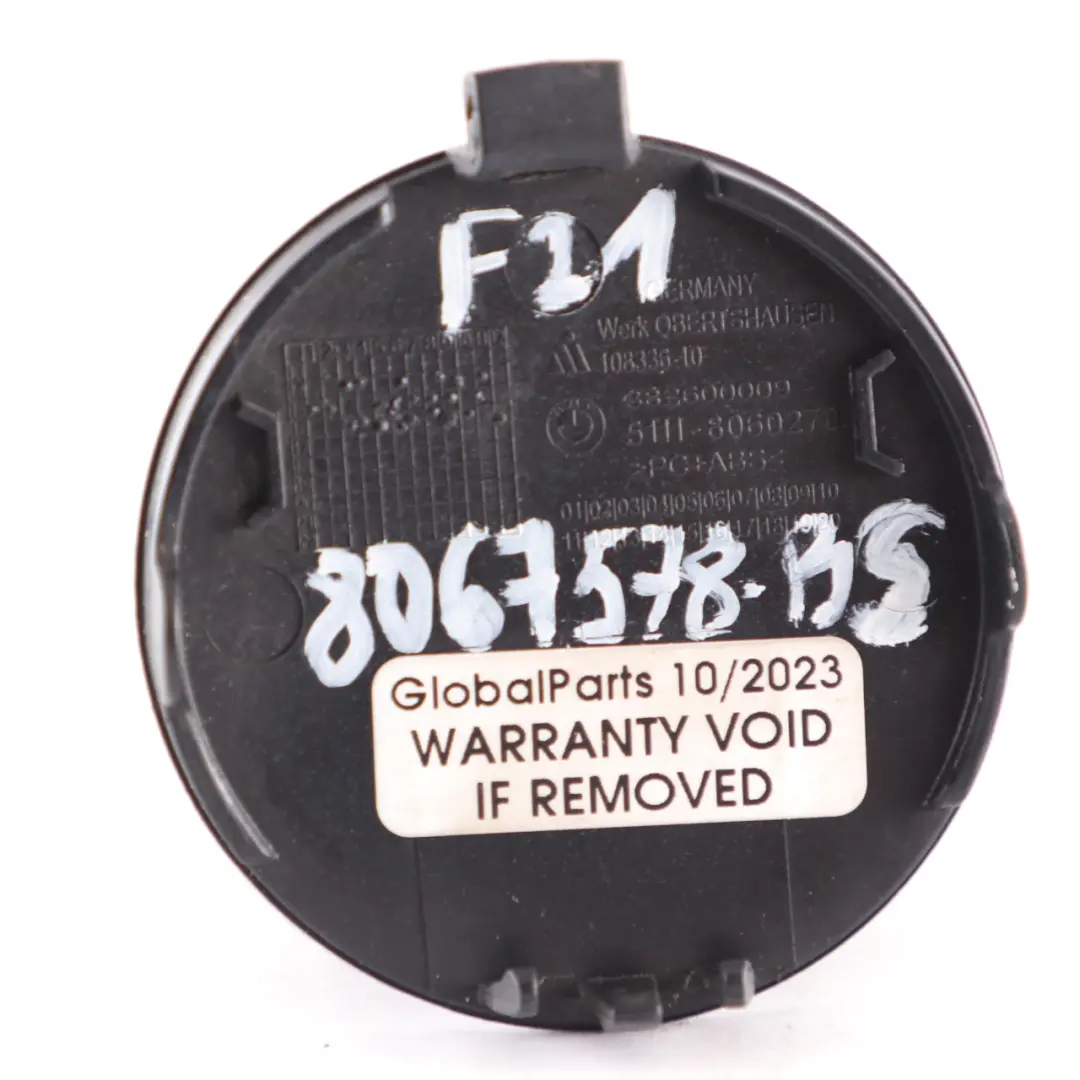 BMW F20 LCI M Sport Front Bumper Flap Towing Eye Cover Black Sapphire 8060270 - SKU 8064578-BS - Part number 8064578