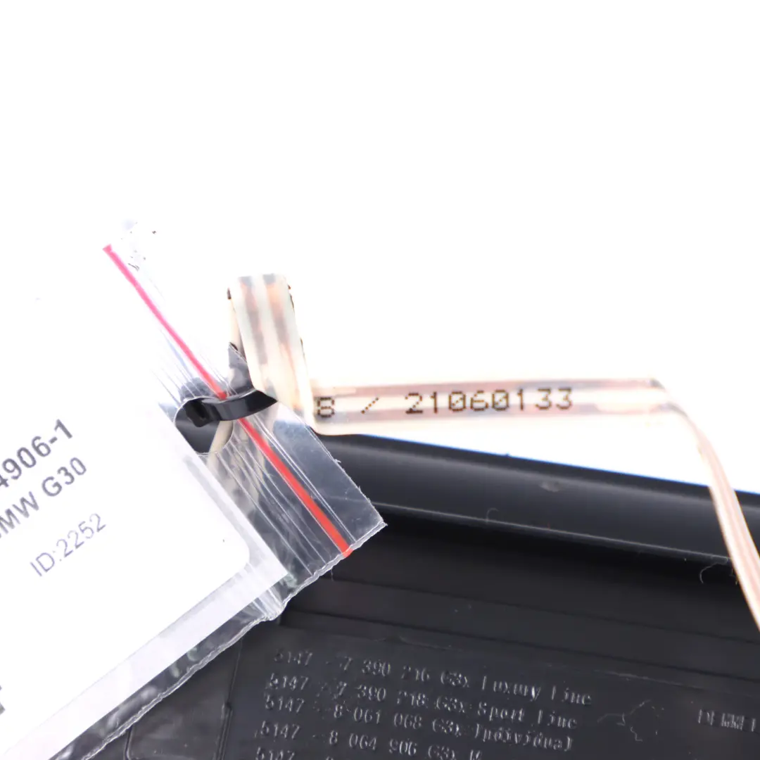 Pannello copertura ingresso illuminato porta posteriore destra per BMW G30 M Sport con numero di parte 8064906 BMW G30 M Sport Pannello copertura ingresso illuminato porta posteriore destra - SKU 8064906-1 - Numero di parte 8064906