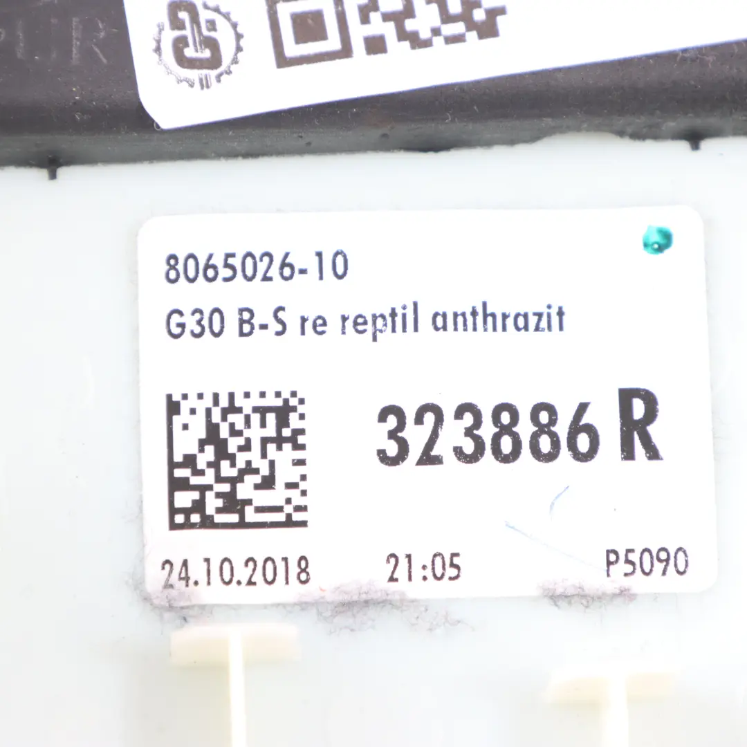 B-Säulenabdeckung rechts Säulenverkleidung oben Anthrazit BMW G30 - SKU 8065026 - Teilenummer 8065026