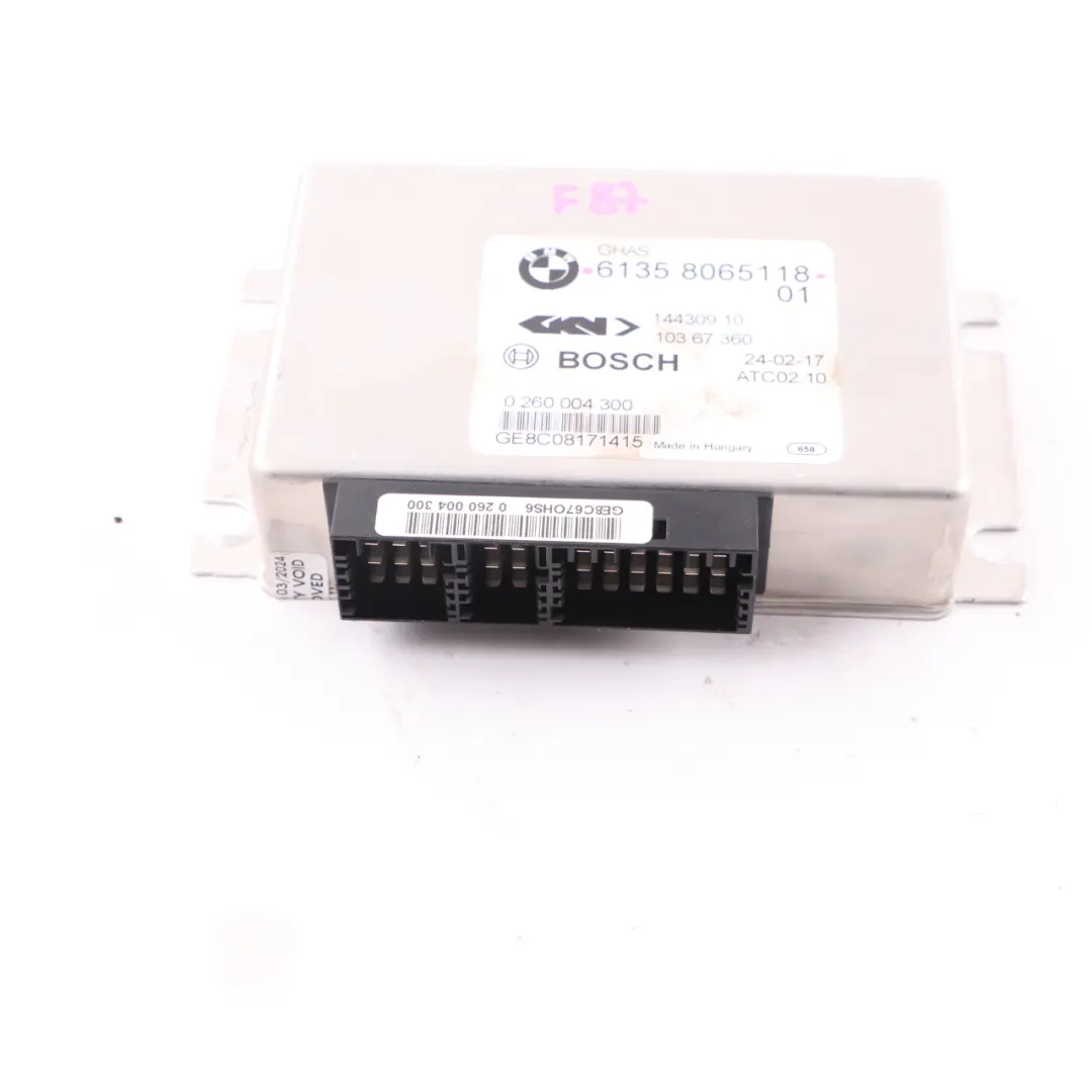  Differential Lock Module BMW F13 M6 F80 M3 Rear Axle Control Unit ECU - SKU 8065118 - Part number 8065118