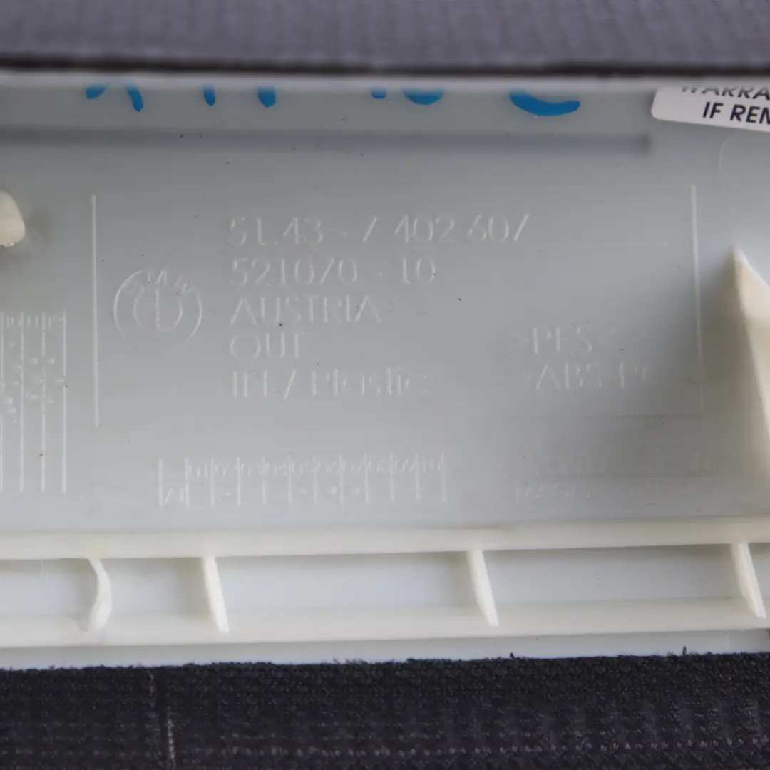 BMW X1 F48 Osłona Obudowa Słupka A 7402607 - SKU 8065159 - Numer Części 8065159
