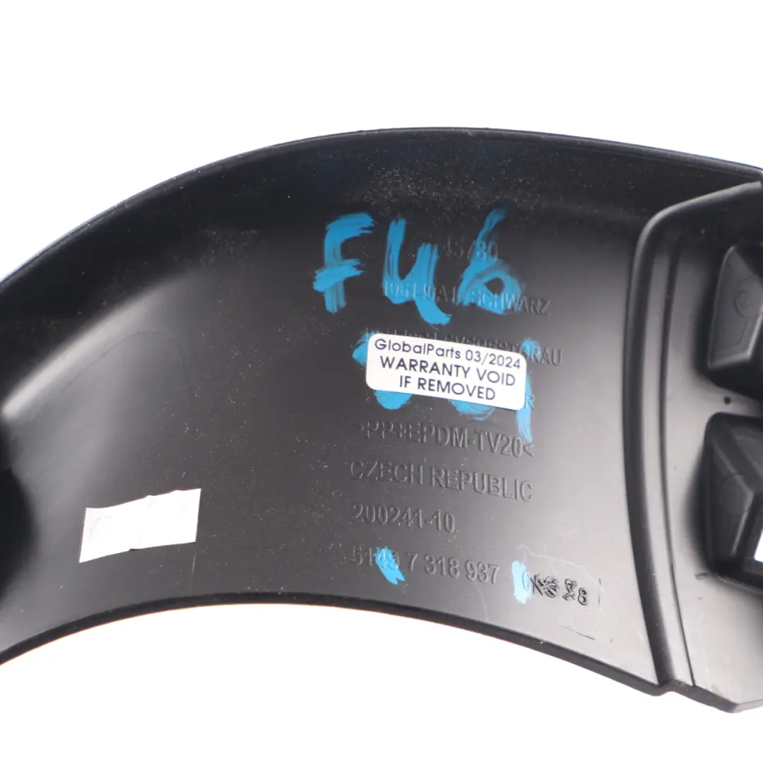 BMW F46 Portellone posteriore sinistro Pannello superiore interno nero 7318937 - SKU 8065341 - Numero di parte 8065341