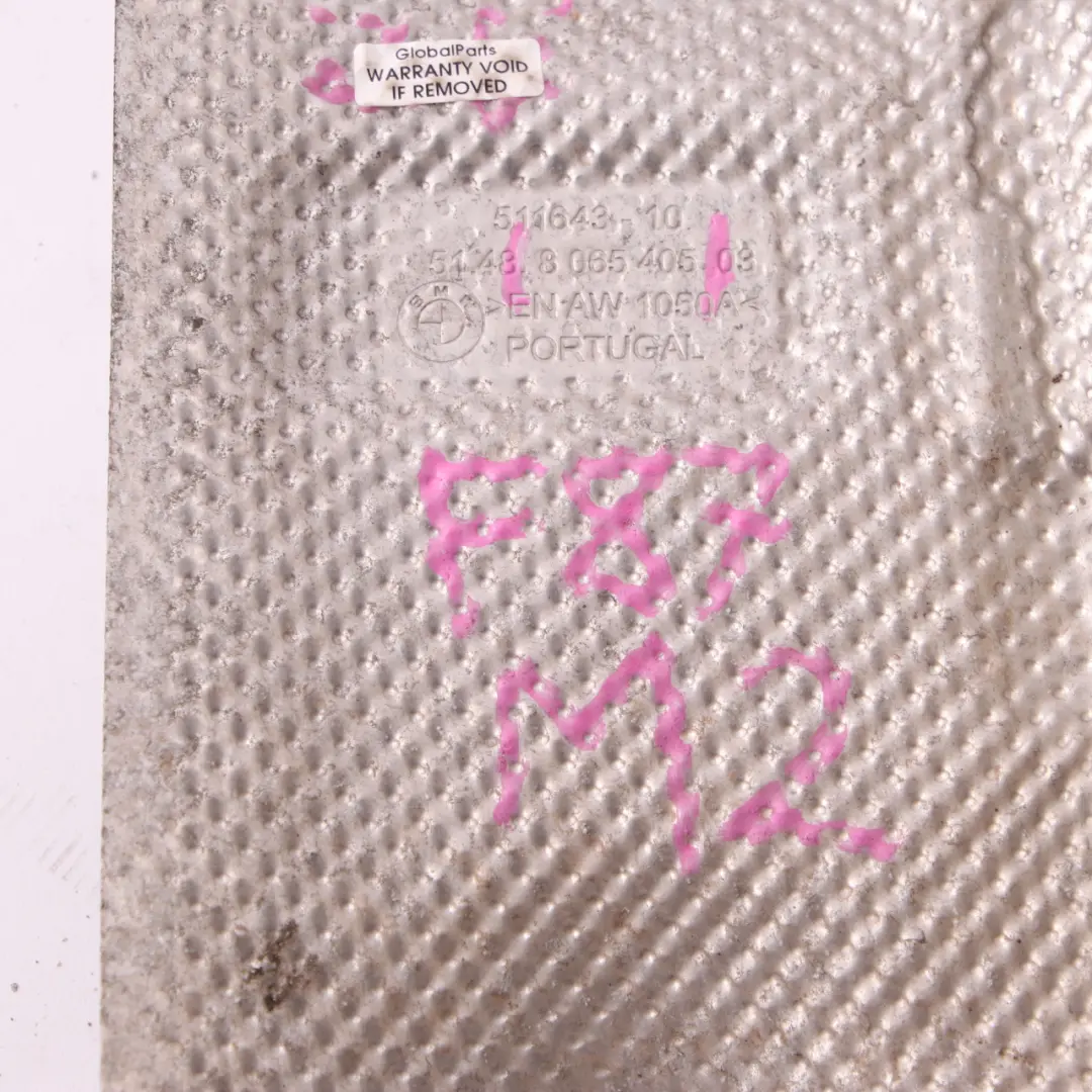 BMW F87 M2 Heat Insulation Exhaust Rear Silencer Covering Panel - SKU 8065405 - Part number 8065405