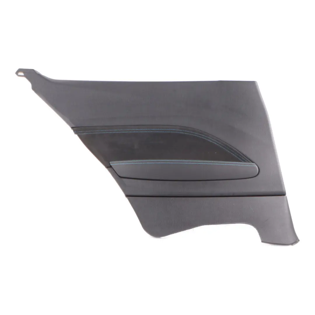 Lateral Trim Panel Rear Left N/S Lining Black Blue Cloth to BMW F87 M2 with Part number 8065451 BMW F87 M2 Lateral Trim Panel Rear Left N/S Lining Black Blue Cloth - SKU 8065451 - Part number 8065451