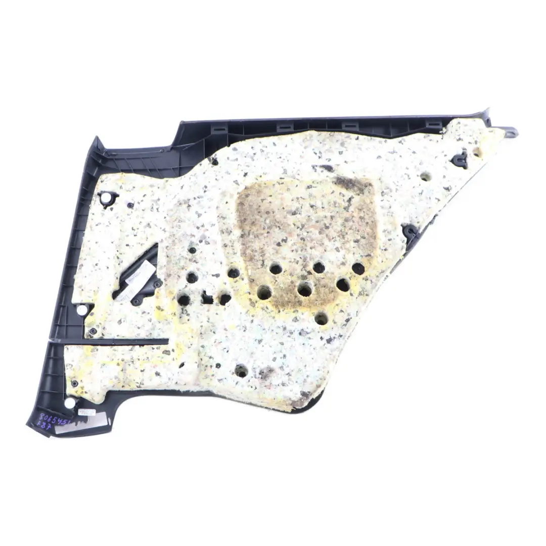 Lateral Trim Panel Rear Left N/S Lining Black Blue Cloth to BMW F87 M2 with Part number 8065451 BMW F87 M2 Lateral Trim Panel Rear Left N/S Lining Black Blue Cloth - SKU 8065451 - Part number 8065451