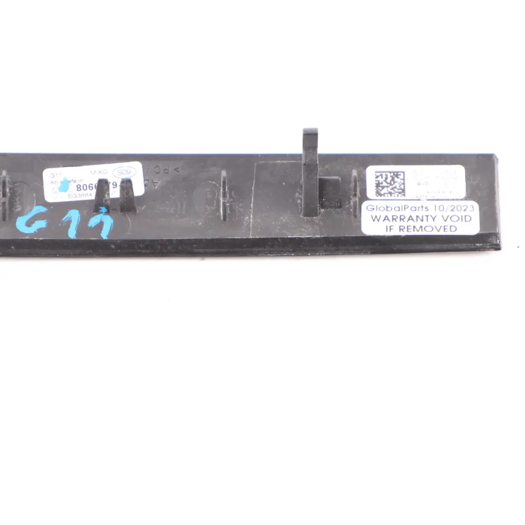 BMW G11 Centre Console Front Strip Trim Cover Panel Fine Wood Black - SKU 8066679 - Part number 8066679