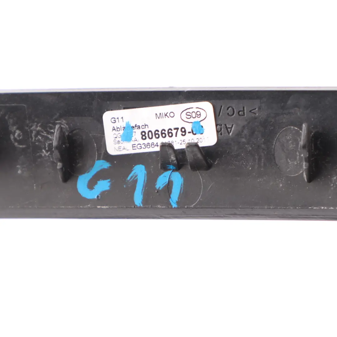 BMW G11 Centre Console Front Strip Trim Cover Panel Fine Wood Black - SKU 8066679 - Part number 8066679