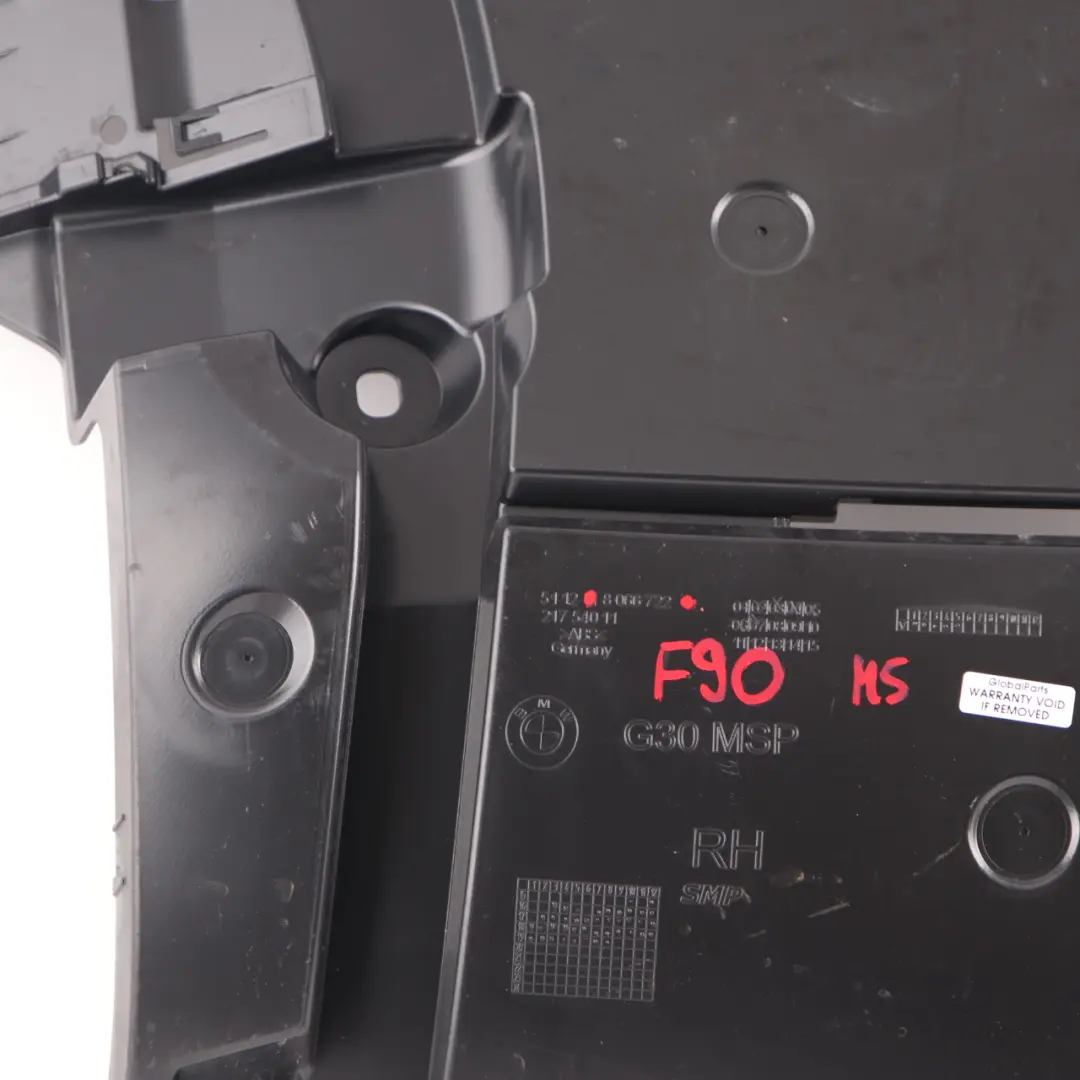 Guide hintere Stoßstange Seite rechts Halterung für BMW G30 M Sport mit Teilenummer 8066722 BMW G30 M Sport Guide hintere Stoßstange Seite rechts Halterung - SKU 8066722 - Teilenummer 8066722