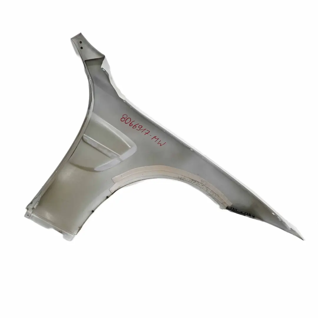Side Panel Fender Wing Front Left N/S Mineral White - A96 to BMW F82 F83 M4 with Part number 8066917 BMW F82 F83 M4 Side Panel Fender Wing Front Left N/S Mineral White - A96 - SKU 8066917-MW - Part number 8066917