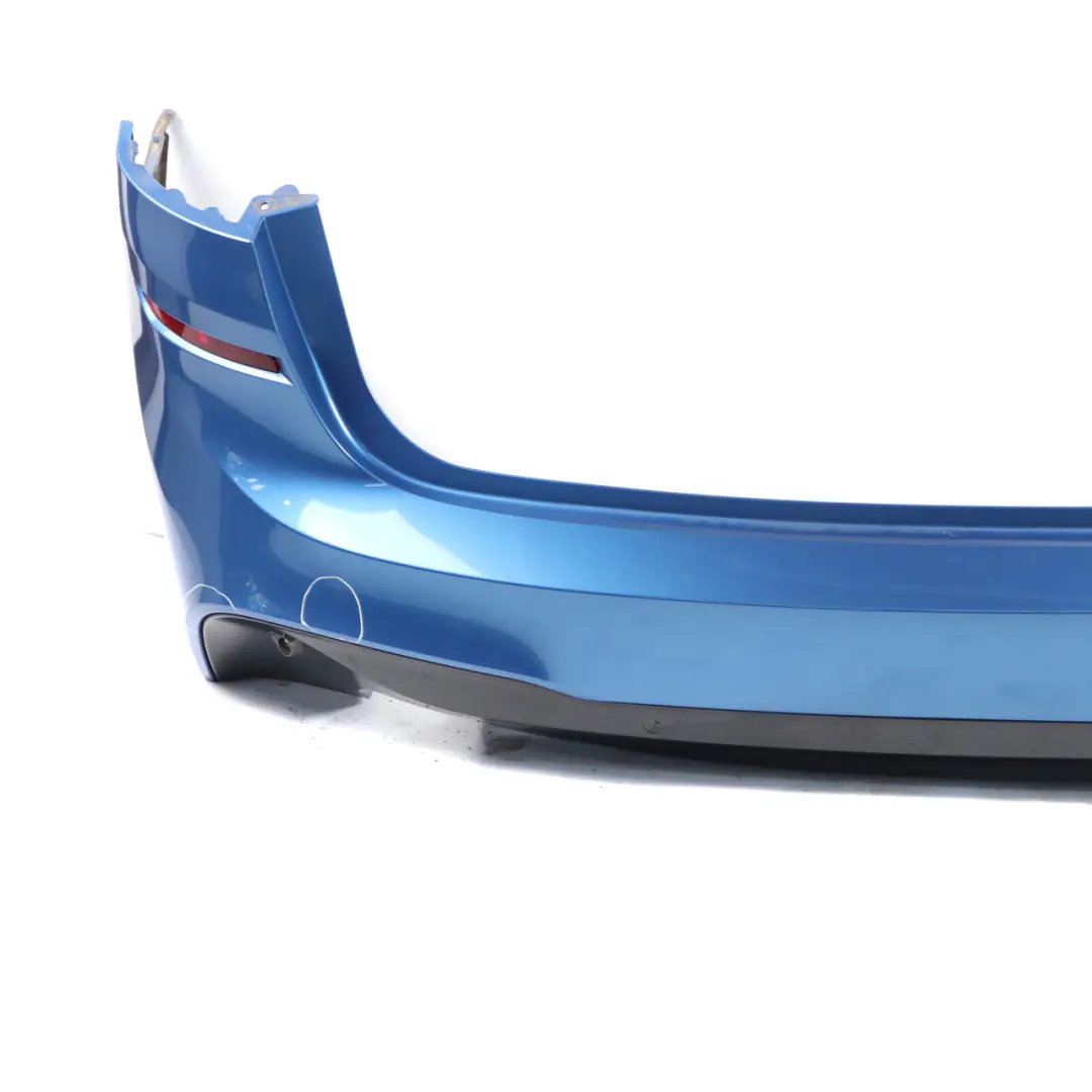 Bumper Rear Trim Panelling M Sport PDC Estorilblau Blue Metallic - B45 to BMW F46 with Part number 8067062 BMW F46 Bumper Rear Trim Panelling M Sport PDC Estorilblau Blue Metallic - B45 - SKU 8067062-EB - Part number 8067062