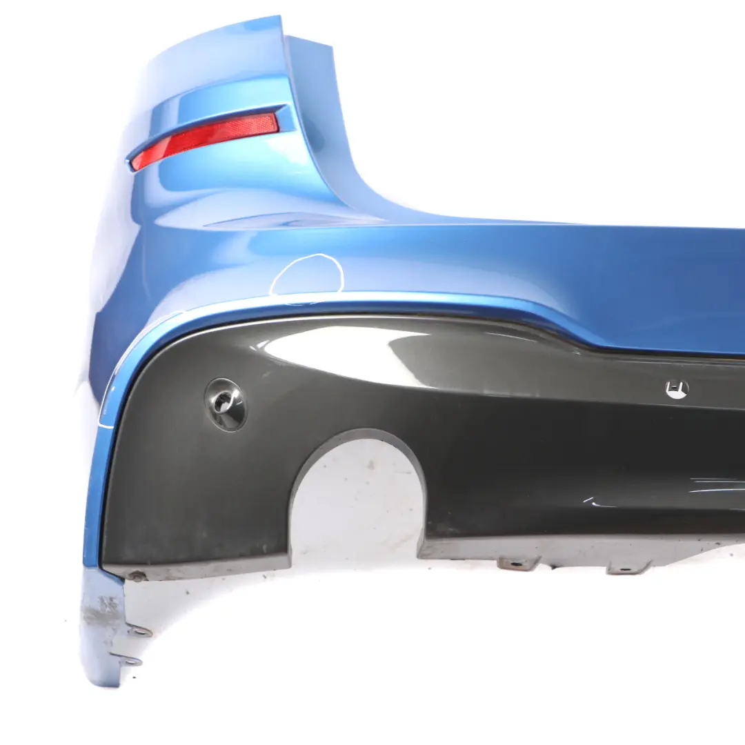 Bumper Rear Trim Panelling M Sport PDC Estorilblau Blue Metallic - B45 to BMW F46 with Part number 8067062 BMW F46 Bumper Rear Trim Panelling M Sport PDC Estorilblau Blue Metallic - B45 - SKU 8067062-EB - Part number 8067062