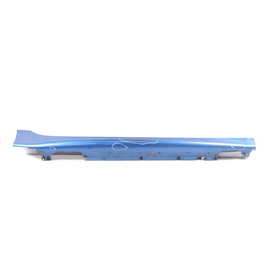Sill Trim Panel Right O/S Side Skirt Estorilblau Blue B45 to BMW F46 GT M Sport with Part number 8067076 BMW F46 GT M Sport Sill Trim Panel Right O/S Side Skirt Estorilblau Blue B45 - SKU 8067076-EB - Part number 8067076