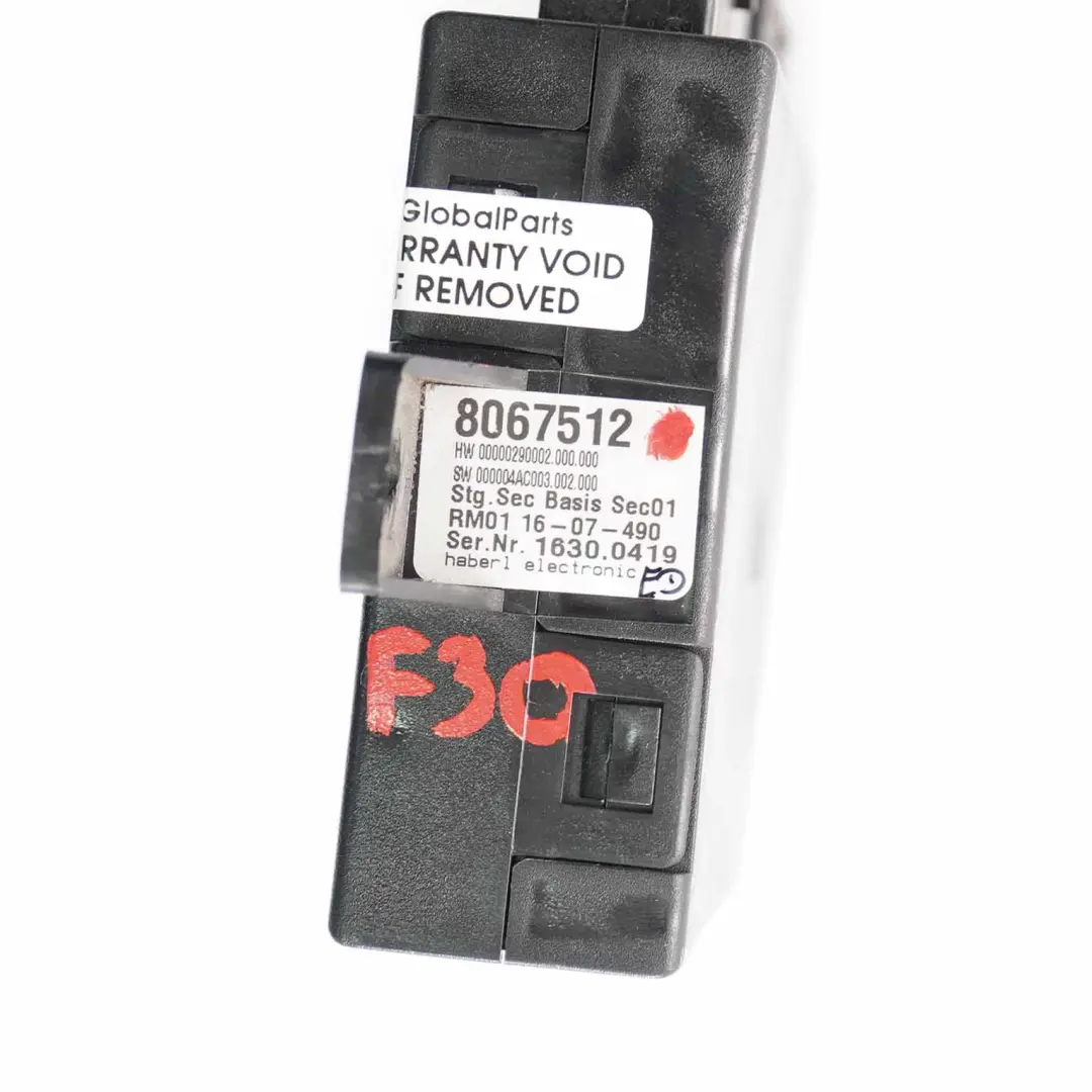 Alarm System Unit Security Basis Module BMW F10 F11 F30 F31 - SKU 8067512 - Part number 8067512