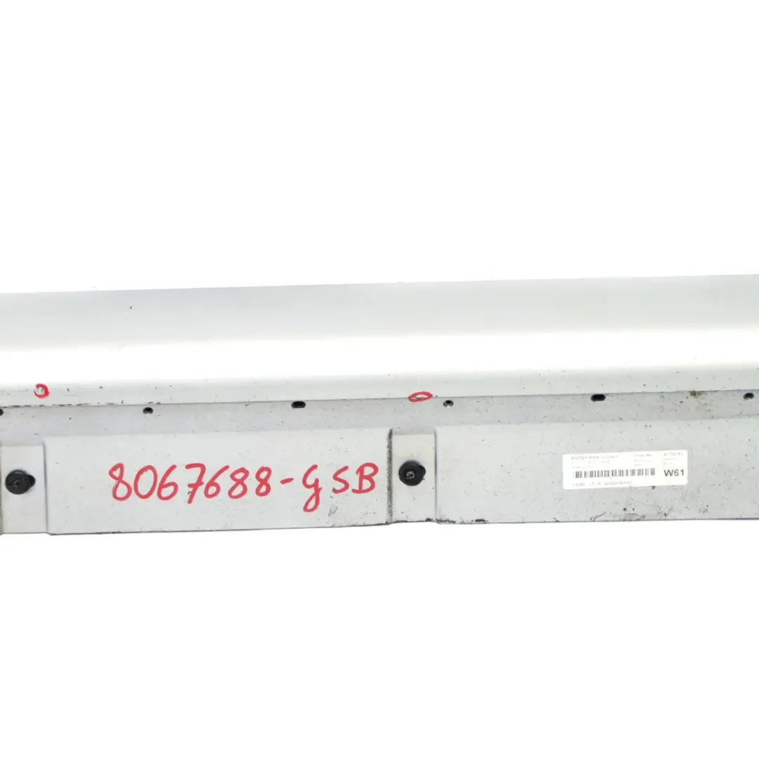  Jupe latérale BMW X1 F48 M Sport Sill Strip Droite Glacier Silver - A83 - SKU 8067688-GSB - Numéro de pièce 8067688