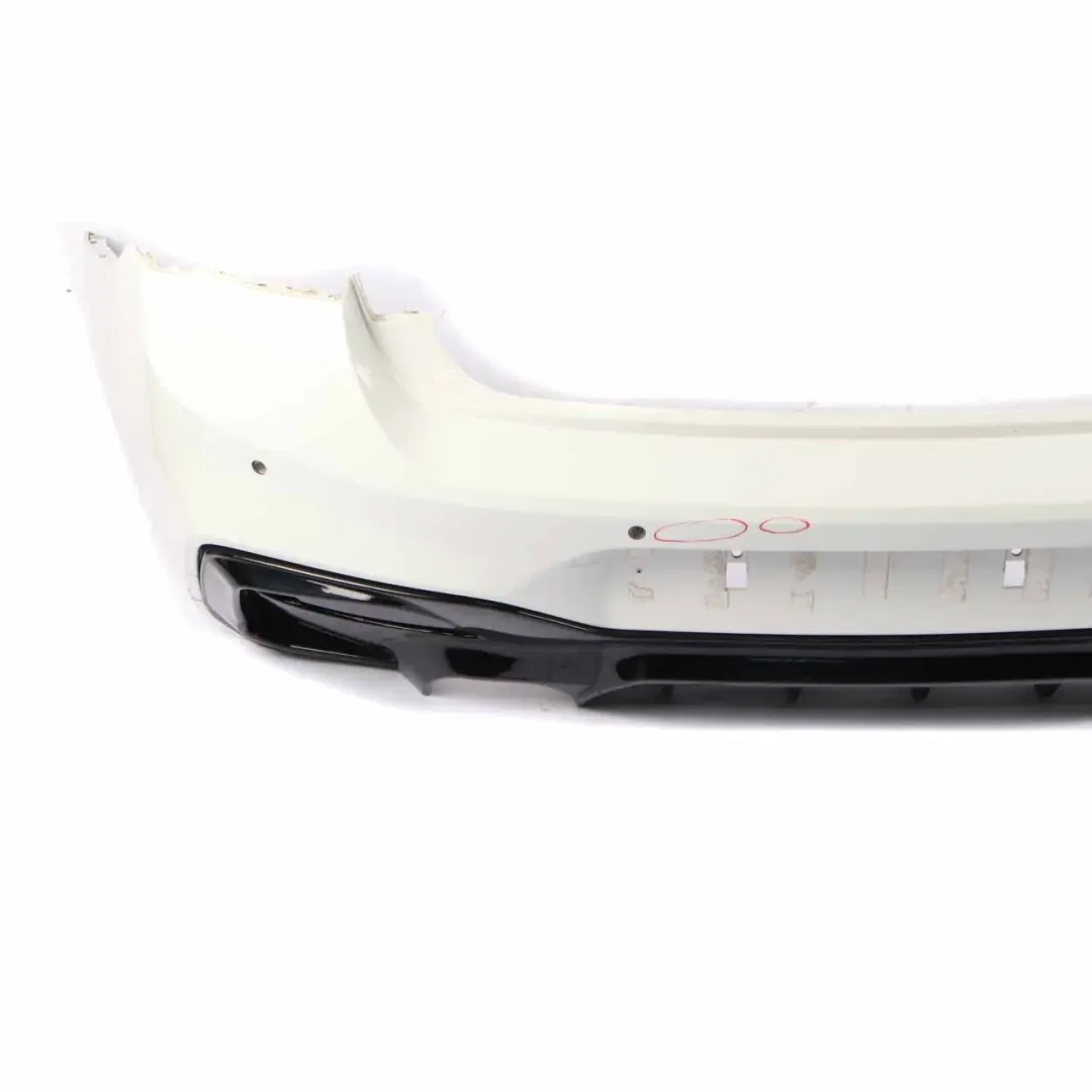 Bumper BMW F20 F21 LCI M135i M140i M Sport Panel PDC Alpinweiss White - 300 to Rear with Part number 8067800 Rear Bumper BMW F20 F21 LCI M135i M140i M Sport Panel PDC Alpinweiss White - 300 - SKU 8067800-AW - Part number 8067800