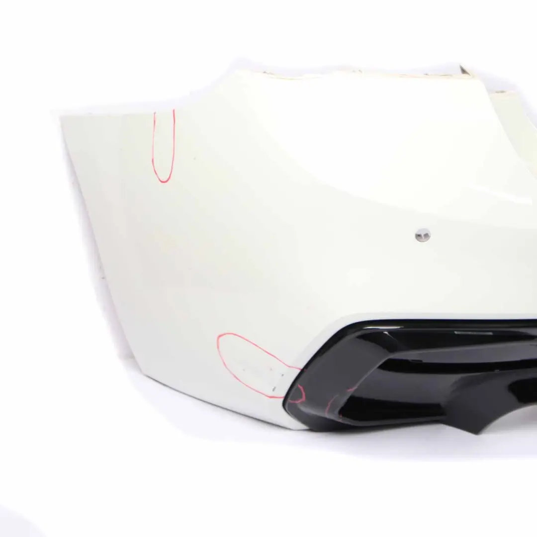 Rear Bumper BMW F20 F21 LCI M135i M140i M Sport Panel PDC Alpinweiss White - 300 - SKU 8067800-AW - Part number 8067800