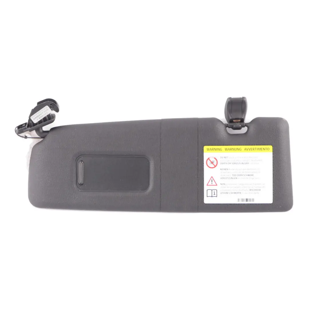 Visiera parasole con specchio sinistra Schwarz Nero per BMW F20 F21 LCI con numero di parte 8067893 BMW F20 F21 LCI Visiera parasole con specchio sinistra Schwarz Nero - SKU 8067893-2 - Numero di parte 8067893