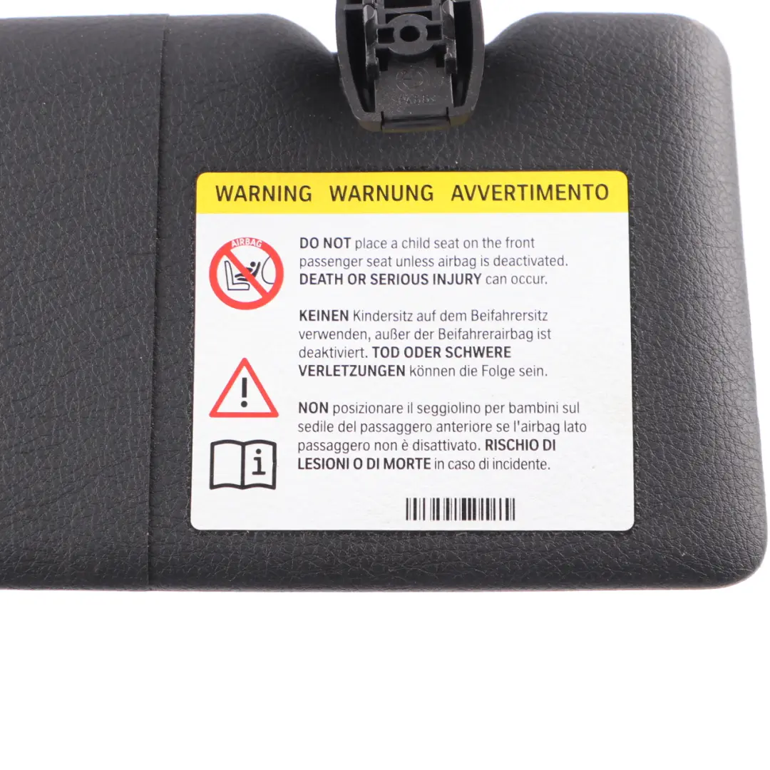 Sun Visor With Mirror Left N/S Schwarz Black to BMW F20 F21 LCI with Part number 8067893 BMW F20 F21 LCI Sun Visor With Mirror Left N/S Schwarz Black - SKU 8067893-2 - Part number 8067893