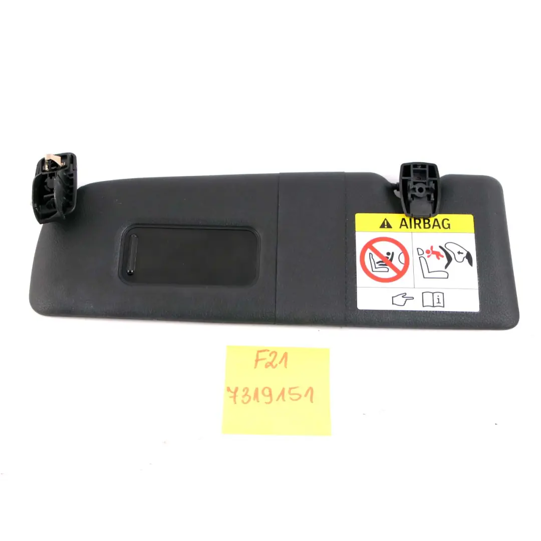 Sonnenblende mit Spiegel links schwarz für BMW F20 F21 LCI mit Teilenummer 8067893 BMW F20 F21 LCI Sonnenblende mit Spiegel links schwarz - SKU 8067893 - Teilenummer 8067893