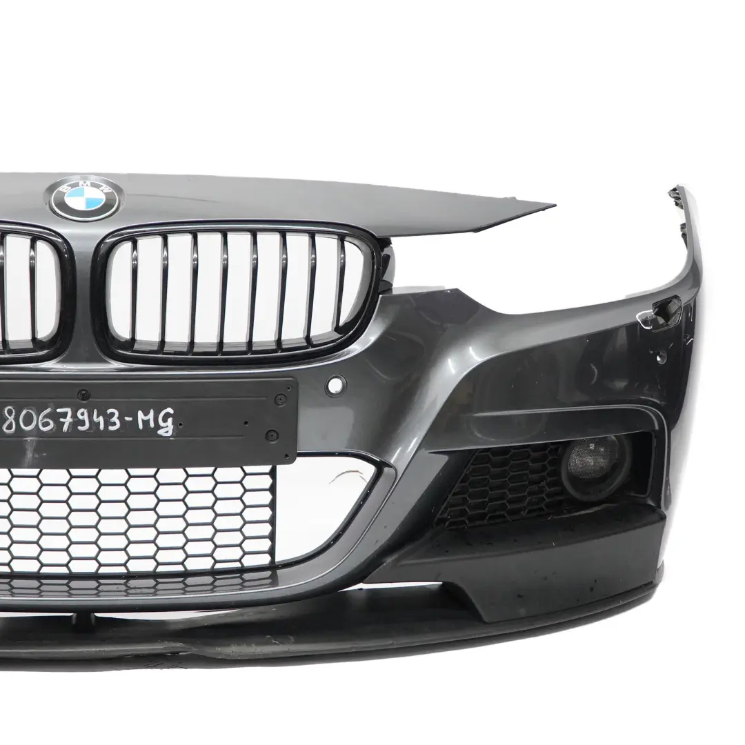 BMW F30 F31 Front Bumper M Sport Trim Panel Mineralgrau Mineral Grey - B39 - SKU 8055820-MG1 - Part number 8055820