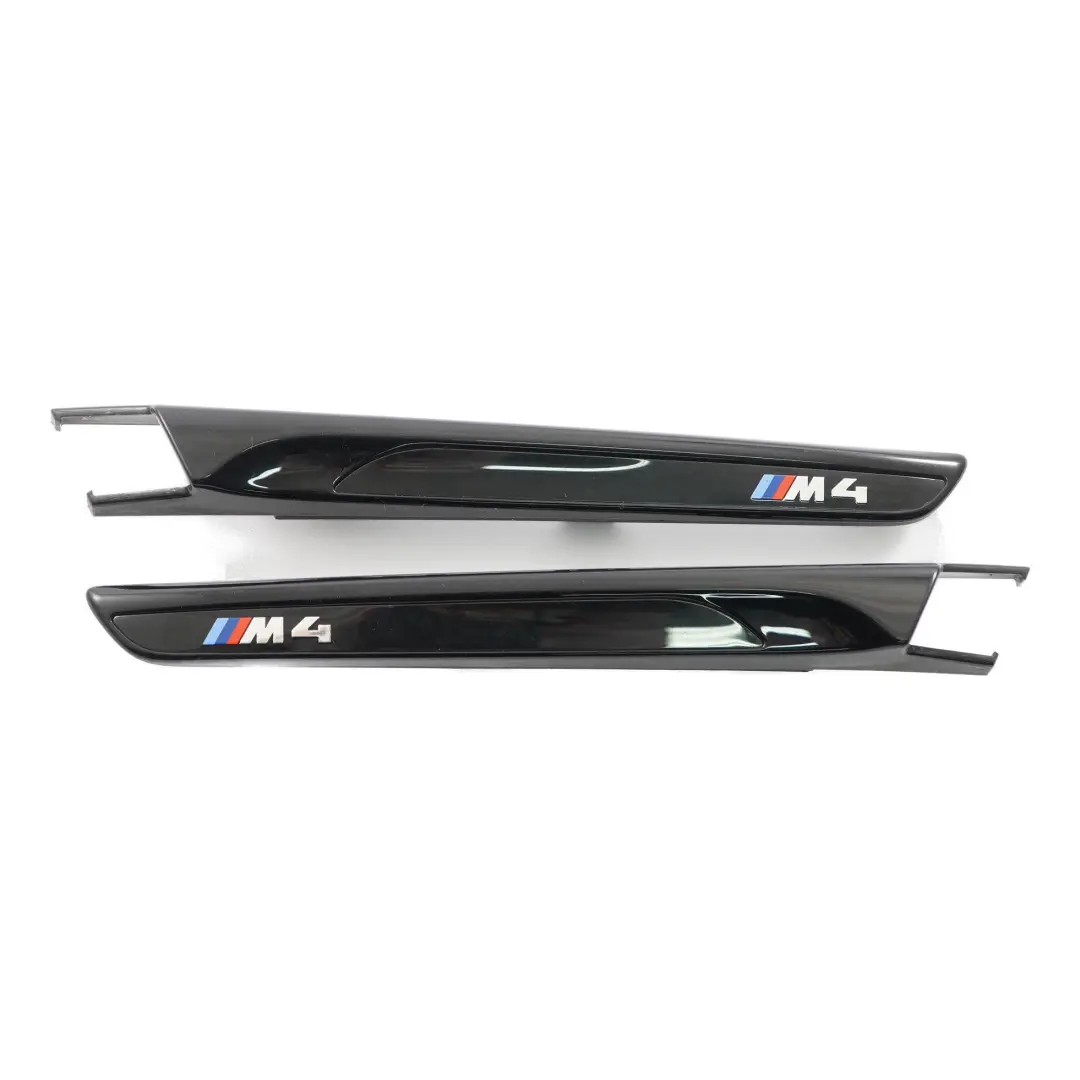 Ensemble de moulures d'ailes extérieures gauche droite pour BMW F83 M4 Competition à propos du numéro de pièce 8068585 BMW F83 M4 Competition Ensemble de moulures d'ailes extérieures gauche droite - SKU 8068585 - Numéro de pièce 8068585