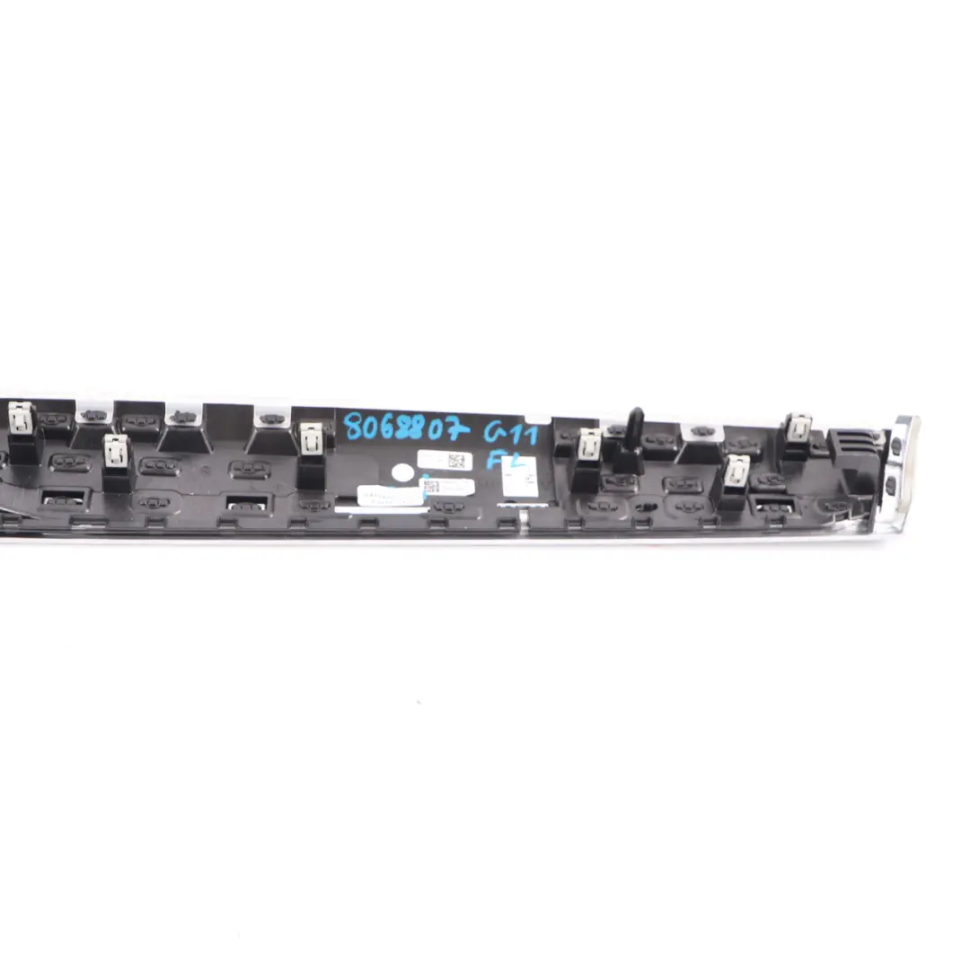 BMW G11 Door Panel Trim Strip Interior Front Left N/S Fine Wood Black - SKU 8068807 - Part number 8068807