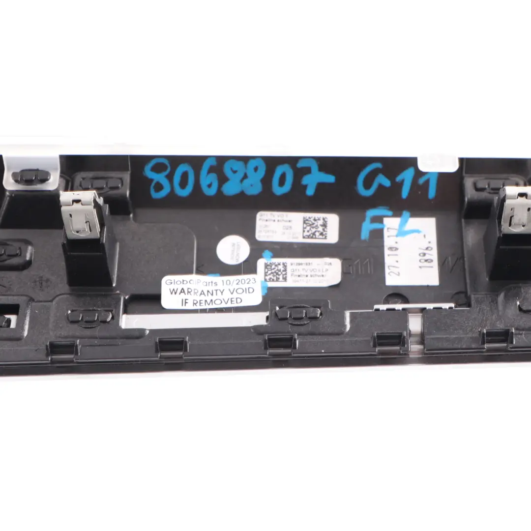 BMW G11 Door Panel Trim Strip Interior Front Left N/S Fine Wood Black - SKU 8068807 - Part number 8068807
