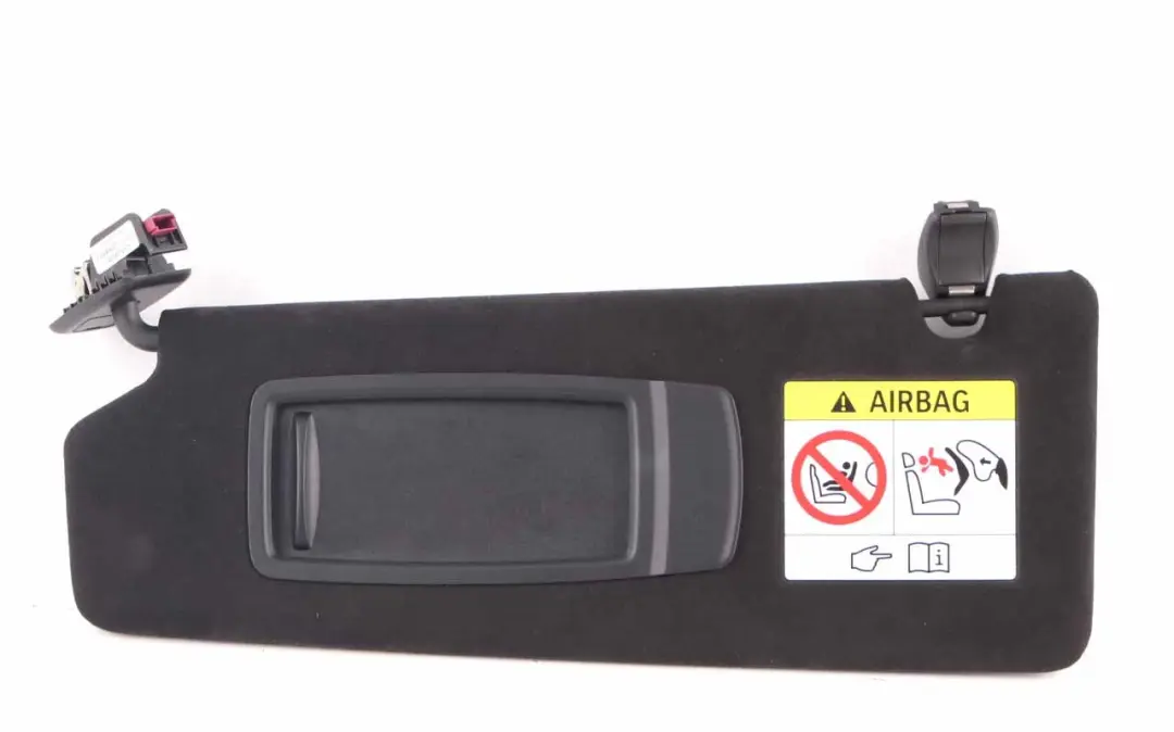 Sun Visor Left N/S Illuminated Mirror Alcantara to BMW G30 with Part number 8068841 BMW G30 Sun Visor Left N/S Illuminated Mirror Alcantara - SKU 8068841 - Part number 8068841