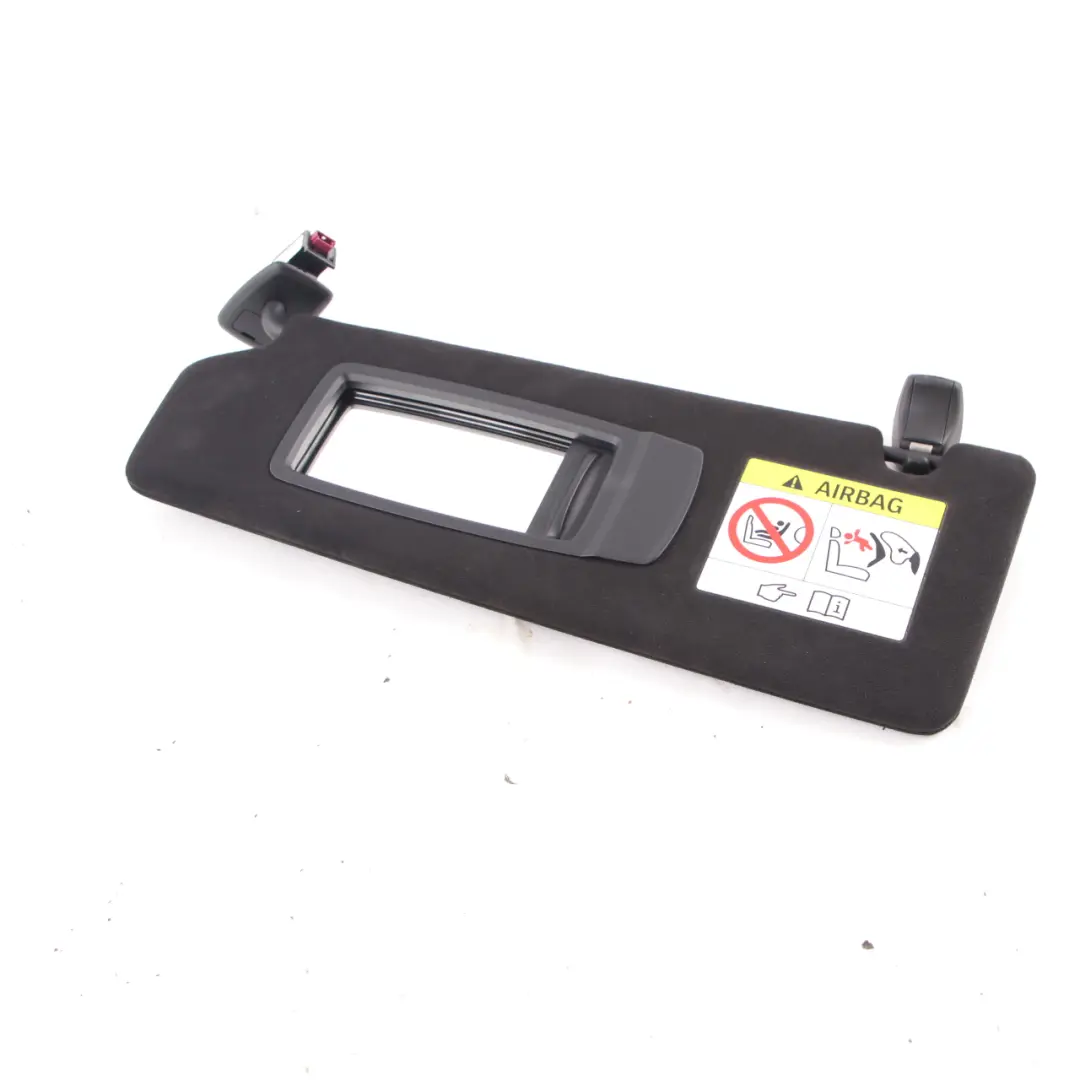 Sun Visor Left N/S Illuminated Mirror Alcantara to BMW G30 with Part number 8068841 BMW G30 Sun Visor Left N/S Illuminated Mirror Alcantara - SKU 8068841 - Part number 8068841
