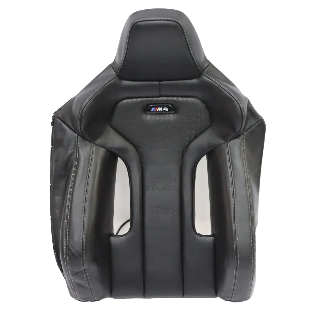 BMW F82 LCI M4 Competition Front Right O/S Seat Backrest Heated Black Leather - SKU 8069550 - Part number 8069550