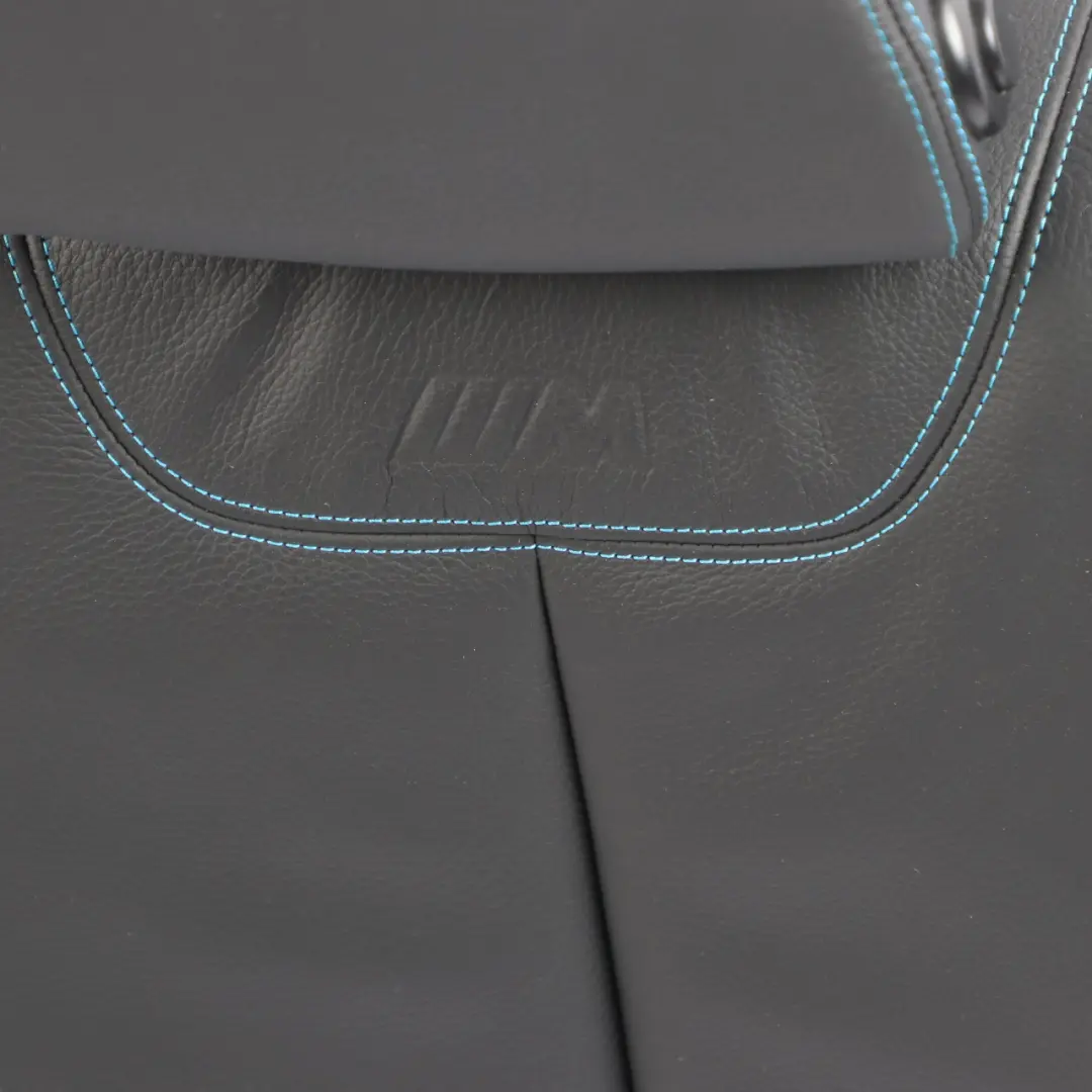Couvre dossier du siège arrière gauche Tissu Cuir Noir Bleu pour BMW F87 M2 à propos du numéro de pièce 8070929 BMW F87 M2 Couvre dossier du siège arrière gauche Tissu Cuir Noir Bleu - SKU 8070929 - Numéro de pièce 8070929