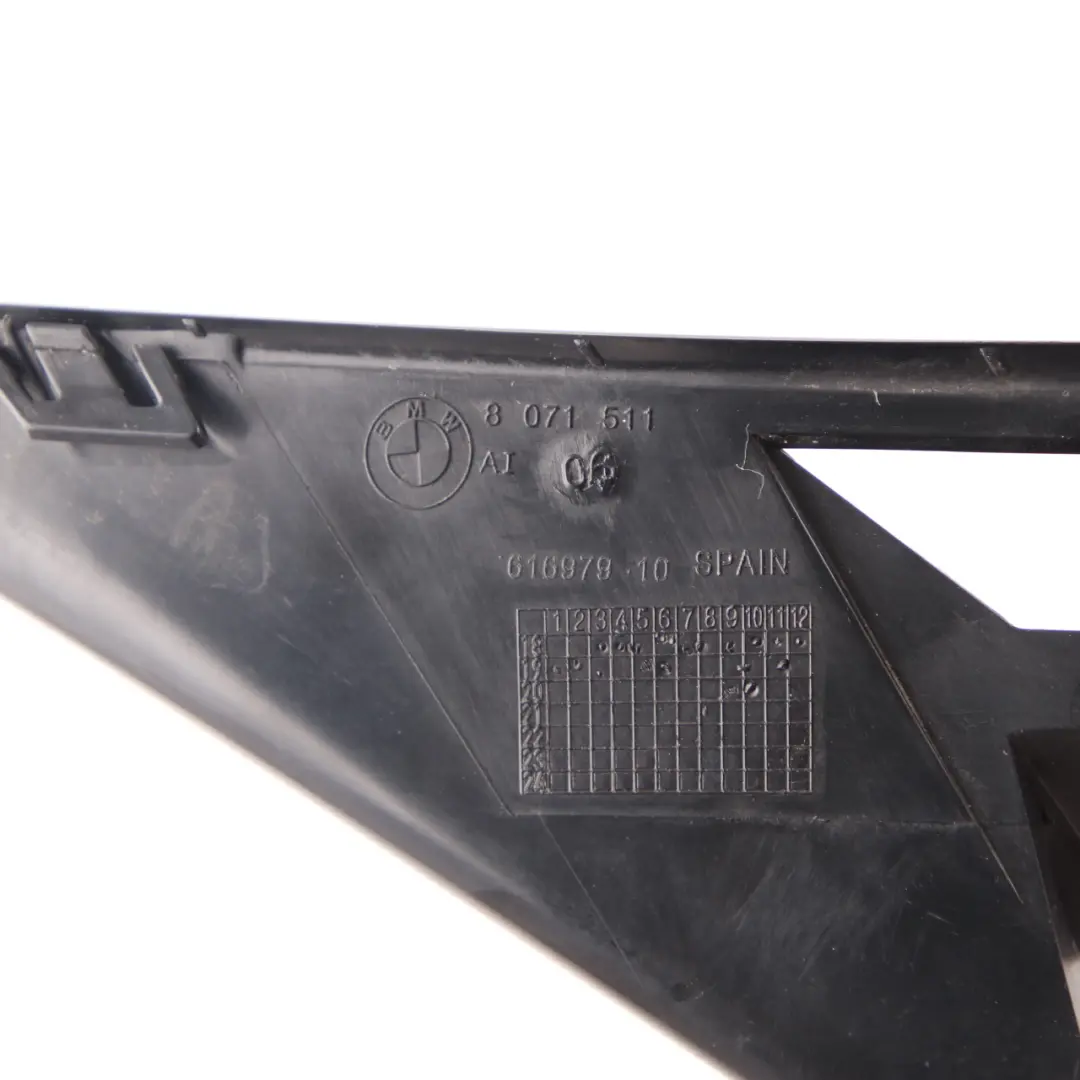 BMW F90 M5 Air Duct Side Panel Front Left N/S Wing Fender Grille Trim - SKU 8071511 - Part number 8071511