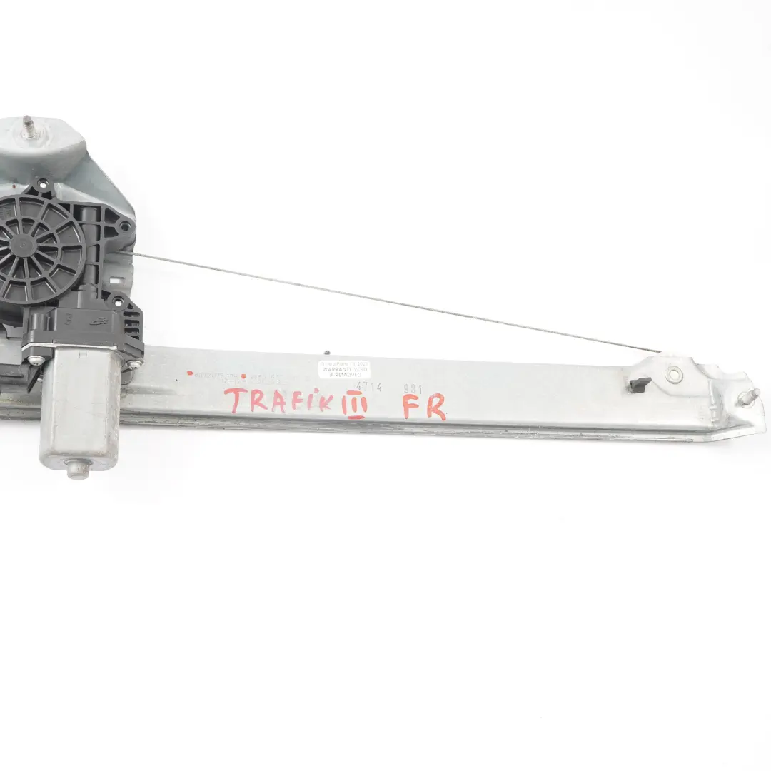 Alzacristalli Porta Anteriore Destra Regolatore per Renault Trafic III con numero di parte 807207538R Renault Trafic III Alzacristalli Porta Anteriore Destra Regolatore - SKU 807207538R - Numero di parte 807207538R