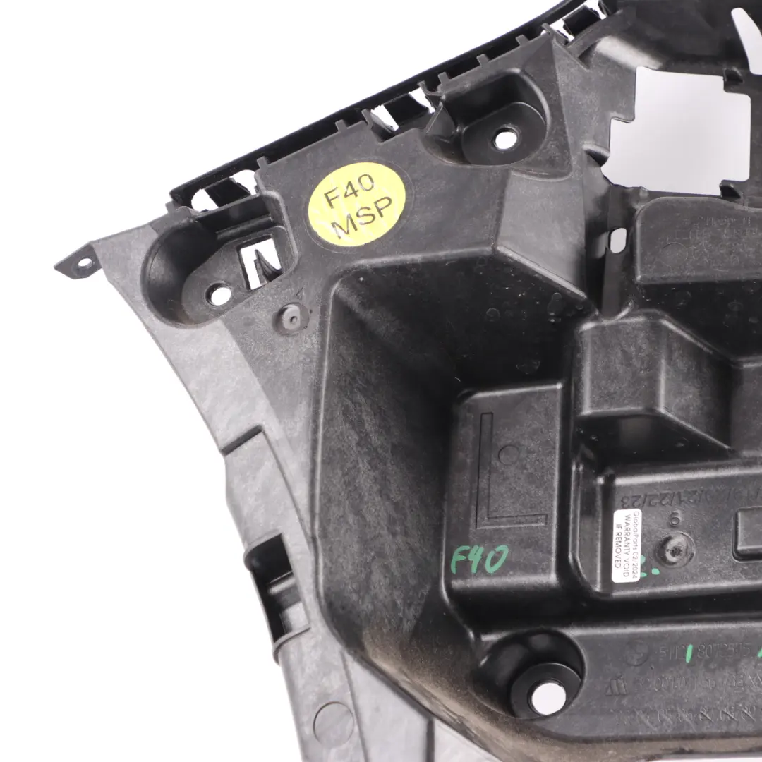 BMW F40 M Sport Rear Bumper Mount Bracket Guide Support Left N/S - SKU 8072575 - Part number 8072575