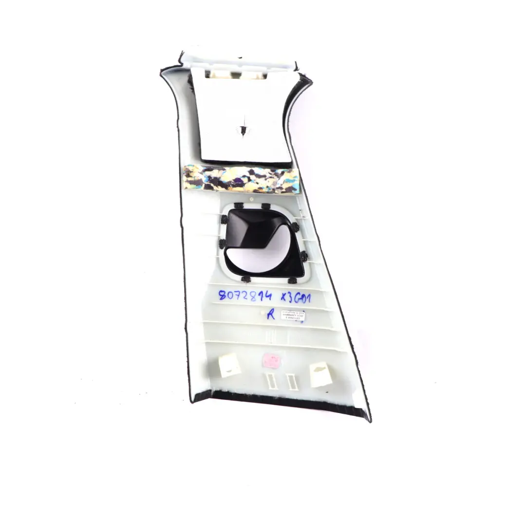 BMW X3 G01 Tapa Panel Embellecedor Pilar Superior B Derecha Antracita - SKU 8072814 - Número de pieza 8072814