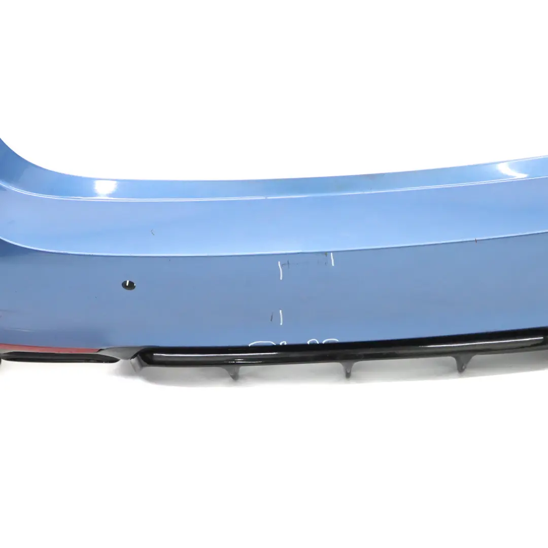 Bumper M Sport Trim Panel Cover PDC Estorilblau Estoril Blue - B45 to BMW F36 Rear with Part number 8073080 BMW F36 Rear Bumper M Sport Trim Panel Cover PDC Estorilblau Estoril Blue - B45 - SKU 8073080-EB - Part number 8073080