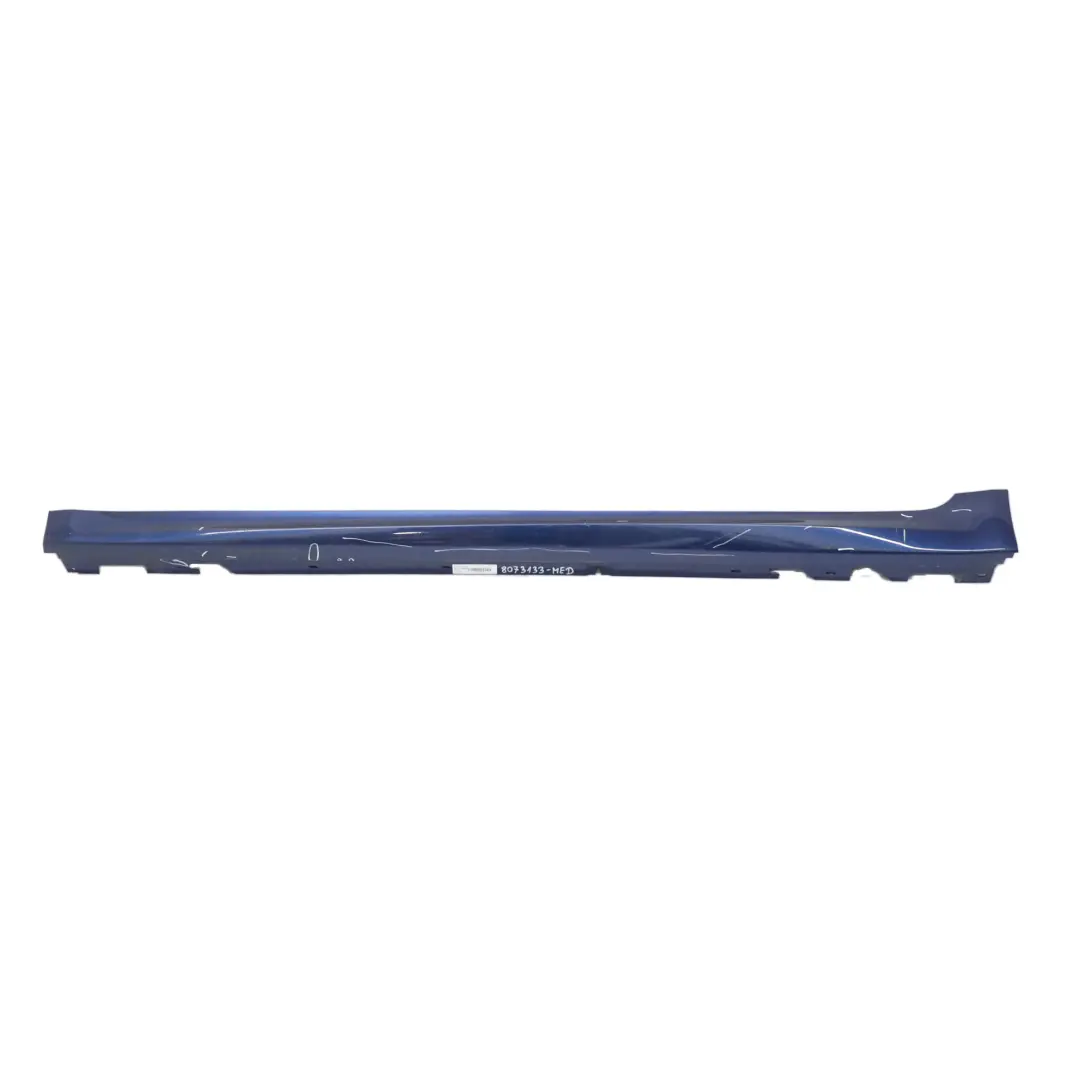 BMW G30 F90 M5 Listón de umbral faldón lateral izquierdo Mediterranean Blue C10 - SKU 8073133-MED - Número de pieza 8073133