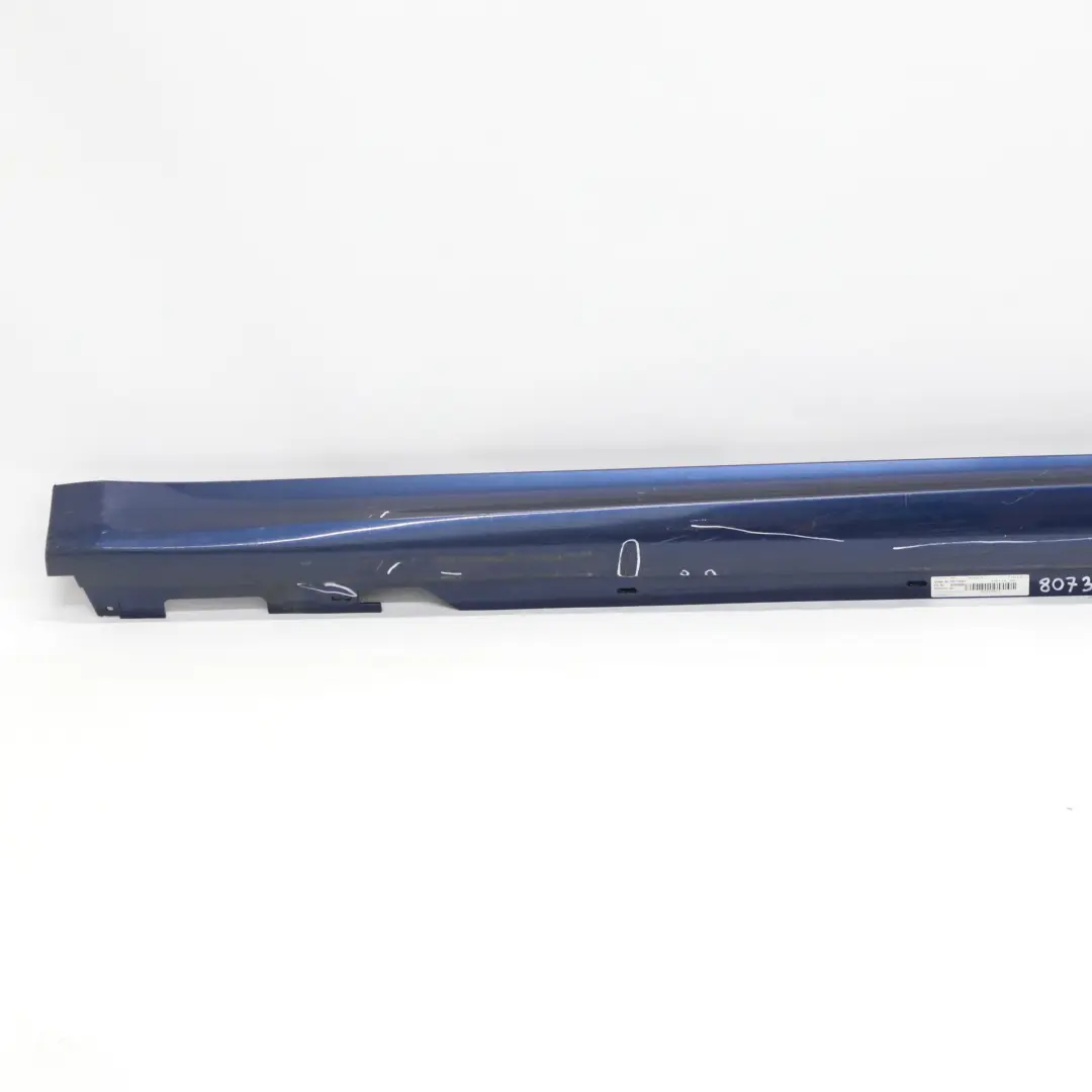 BMW G30 F90 M5 Striscia davanzale laterale sinistra Blu Mediterraneo - C10 - SKU 8073133-MED - Numero di parte 8073133