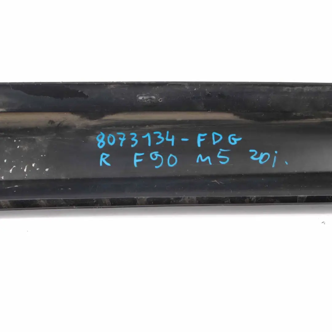 BMW F90 M5 Side Skirt Sill Strip Right O/S G30 Frozen Dark Grey II Metallic P79 - SKU 8073134-FDG - Part number 8073134