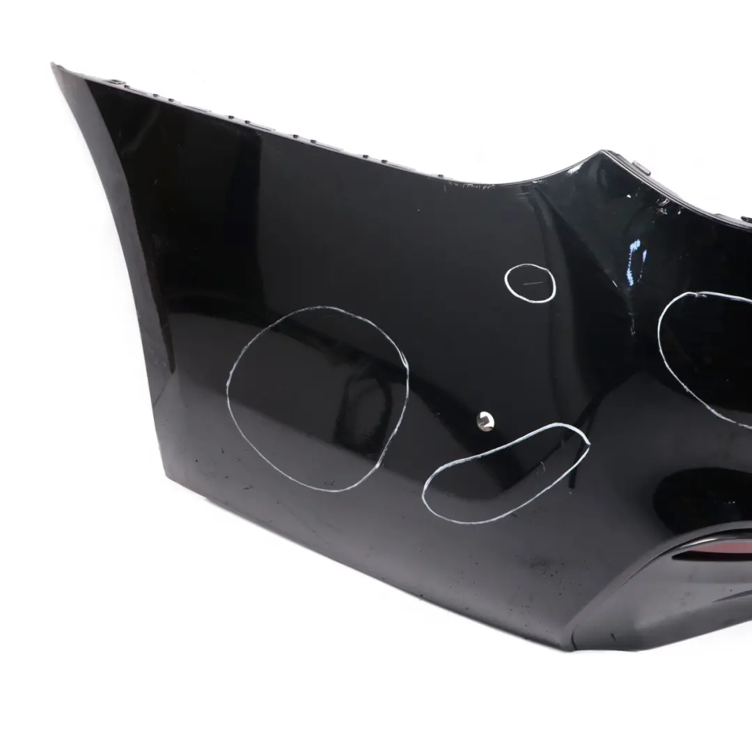 Bumper Panel M Sport PDC Covering Black Sapphire Metallic - 475 to BMW G30 Rear with Part number 8073725 BMW G30 Rear Bumper Panel M Sport PDC Covering Black Sapphire Metallic - 475 - SKU 8073725-BS - Part number 8073725