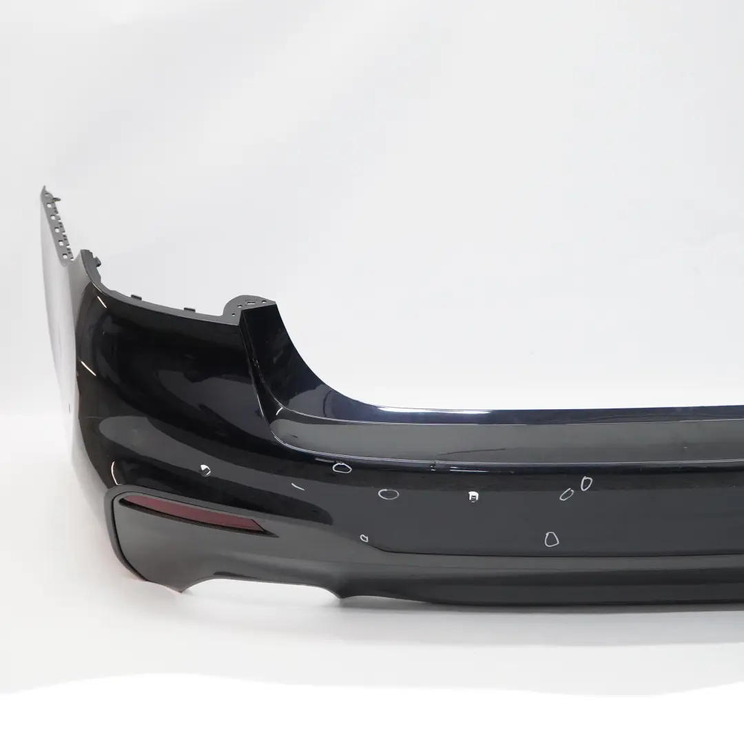 Bumper Panel M Sport PDC Covering Carbon Black Metallic - 416 to BMW G30 Rear with Part number 8073725 BMW G30 Rear Bumper Panel M Sport PDC Covering Carbon Black Metallic - 416 - SKU 8073725-CAR - Part number 8073725