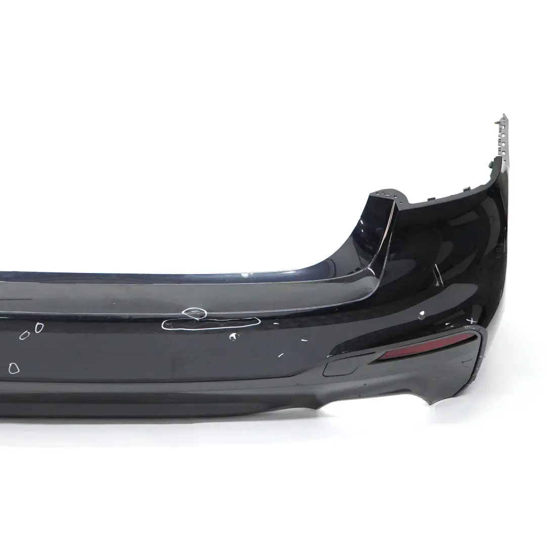 Bumper Panel M Sport PDC Covering Carbon Black Metallic - 416 to BMW G30 Rear with Part number 8073725 BMW G30 Rear Bumper Panel M Sport PDC Covering Carbon Black Metallic - 416 - SKU 8073725-CAR - Part number 8073725