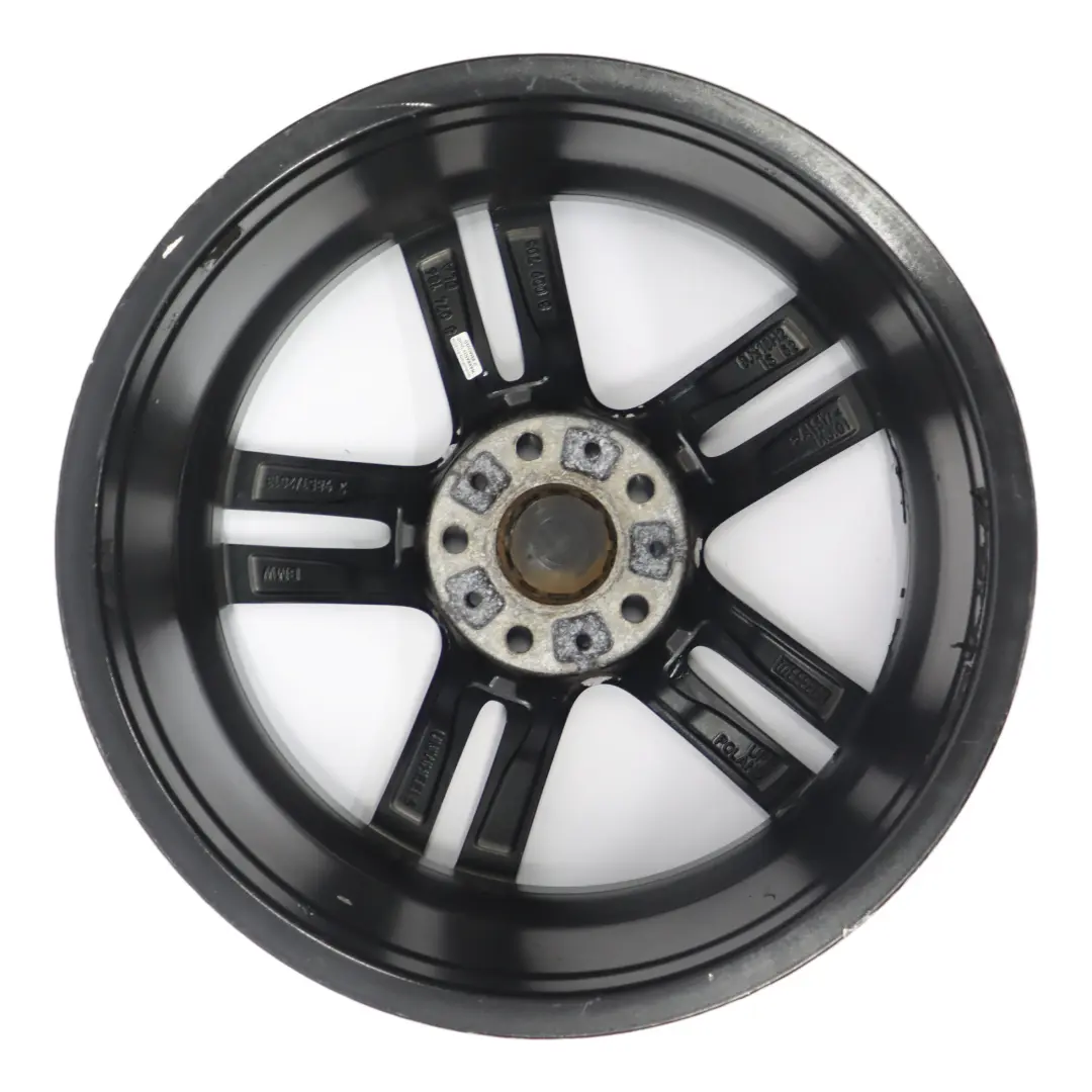 BMW F20 F21 Rear Black Alloy Wheel Rim 18" 8J ET:52 M Double Spoke 719 - SKU 8074186-3 - Part number 8074186
