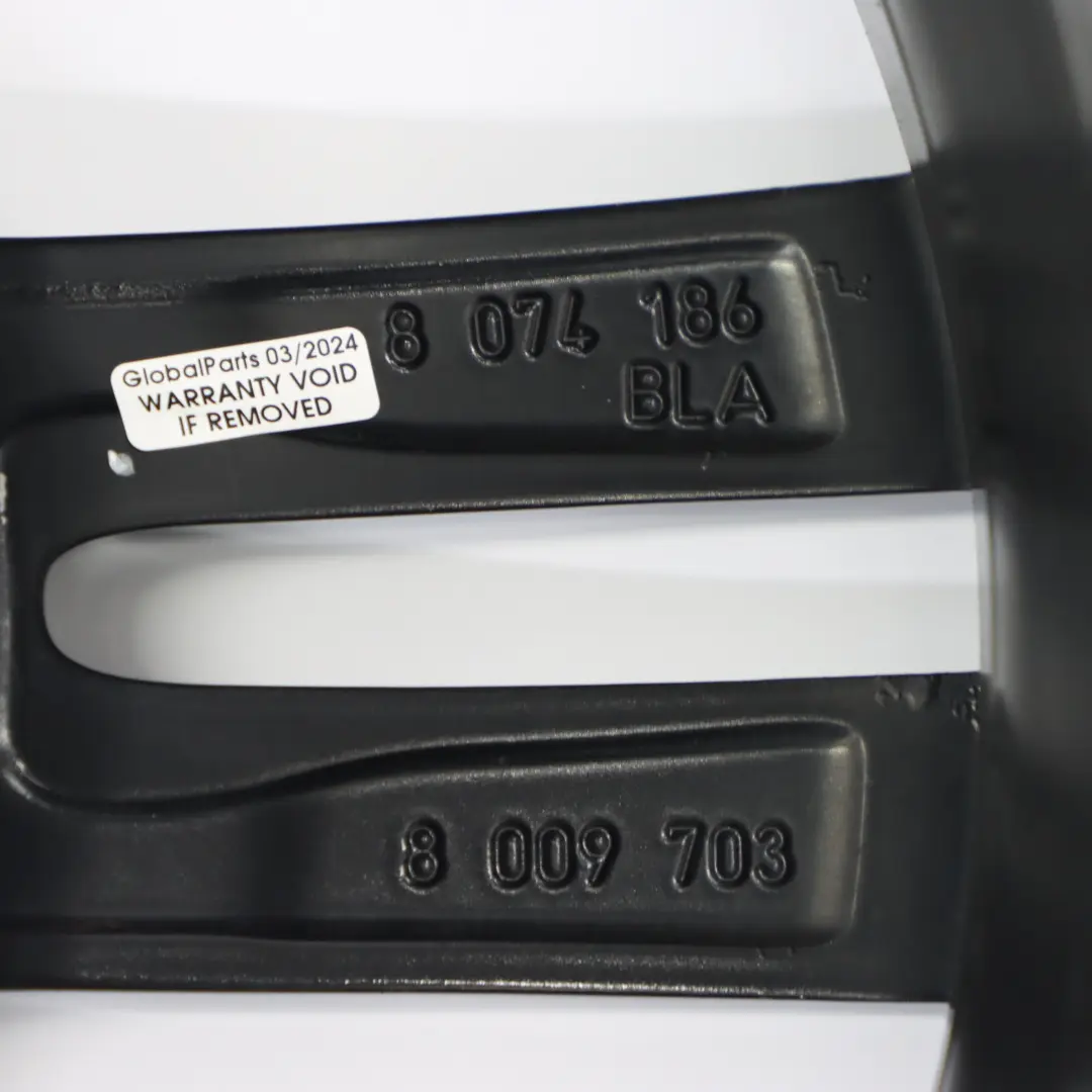 BMW F20 F21 hinten schwarz Leicht metall felge 18" 8J ET:52 - SKU 8074186-3 - Teilenummer 8074186