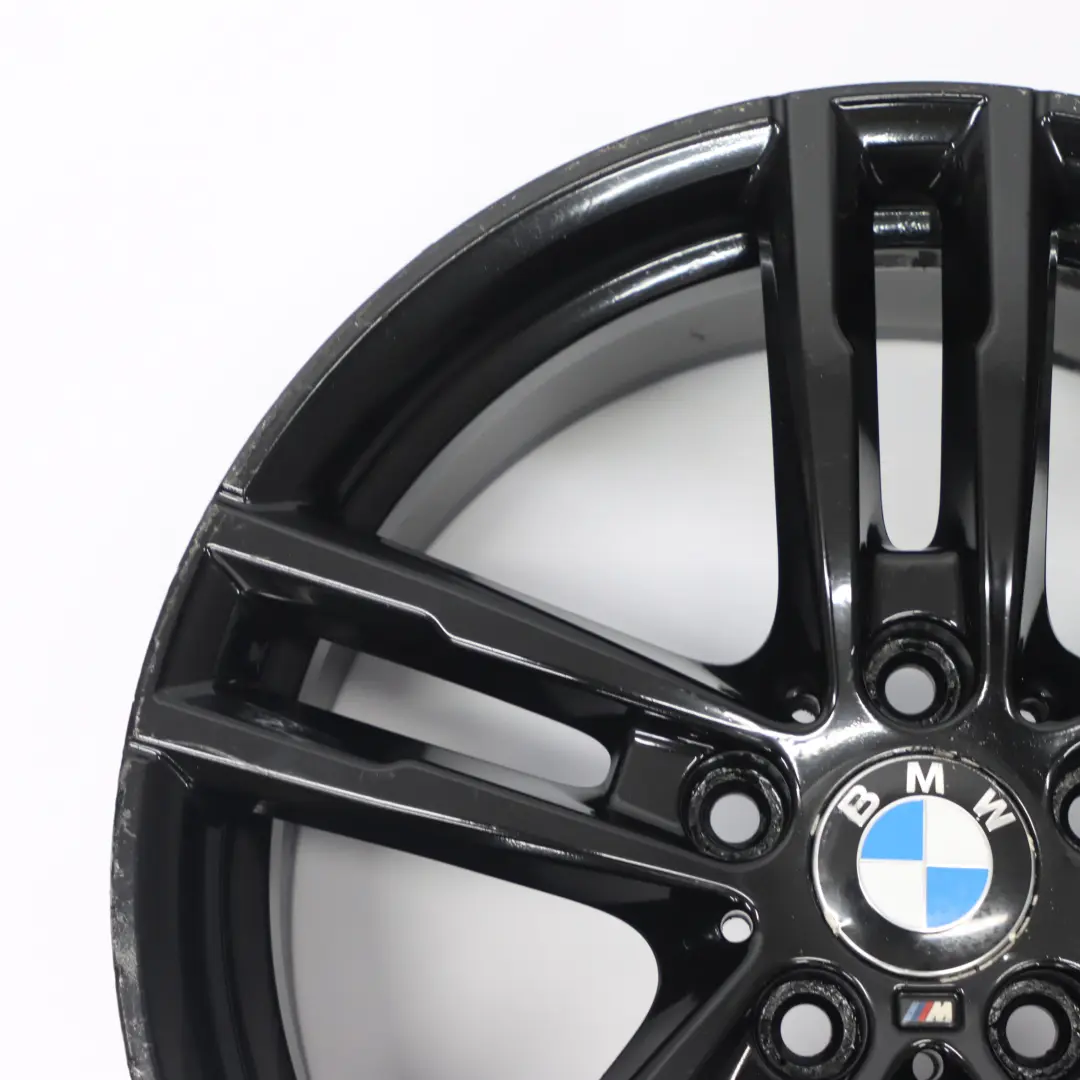 BMW F20 F21 Rear Black Alloy Wheel Rim 18" 8J ET:52 M Double Spoke 719 - SKU 8074186-3 - Part number 8074186