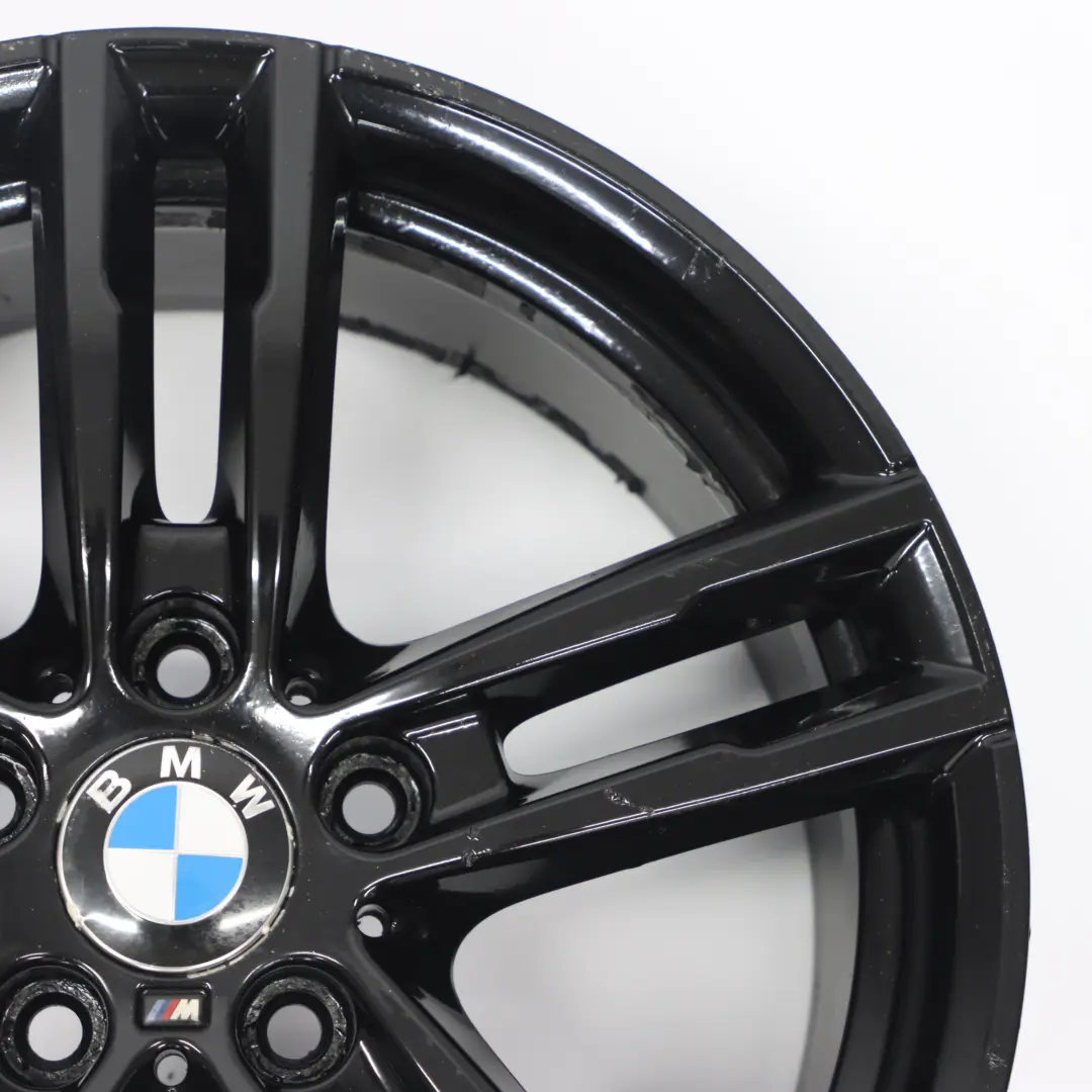 BMW F20 F21 Rear Black Alloy Wheel Rim 18" 8J ET:52 M Double Spoke 719 - SKU 8074186-3 - Part number 8074186