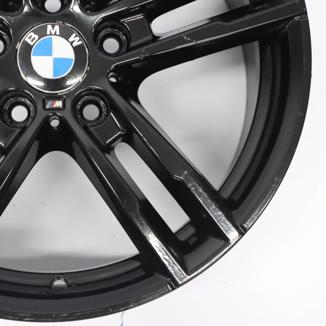 BMW F20 F21 Rear Black Alloy Wheel Rim 18" 8J ET:52 M Double Spoke 719 - SKU 8074186-3 - Part number 8074186